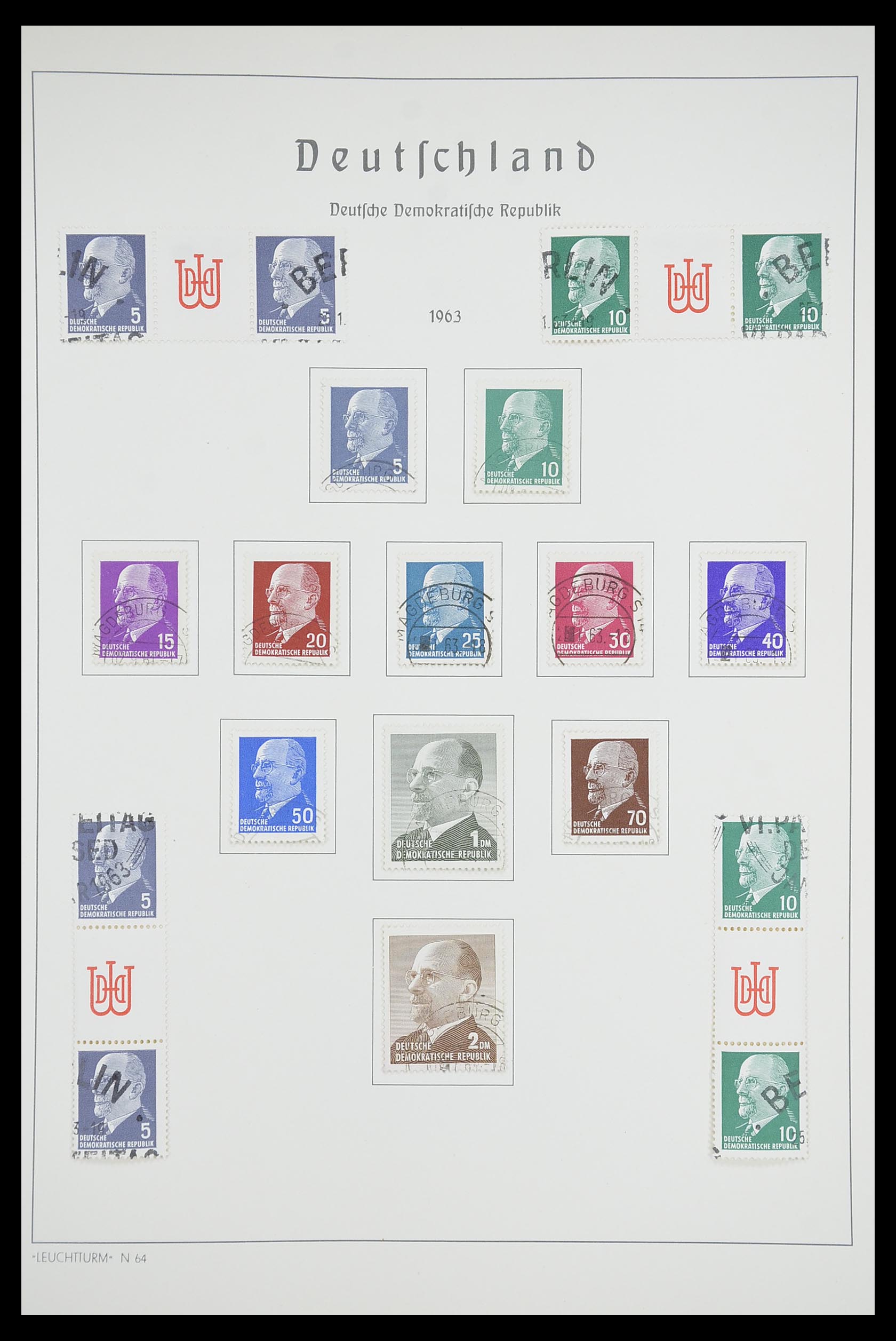 33709 081 - Stamp collection 33709 DDR 1948-1973.