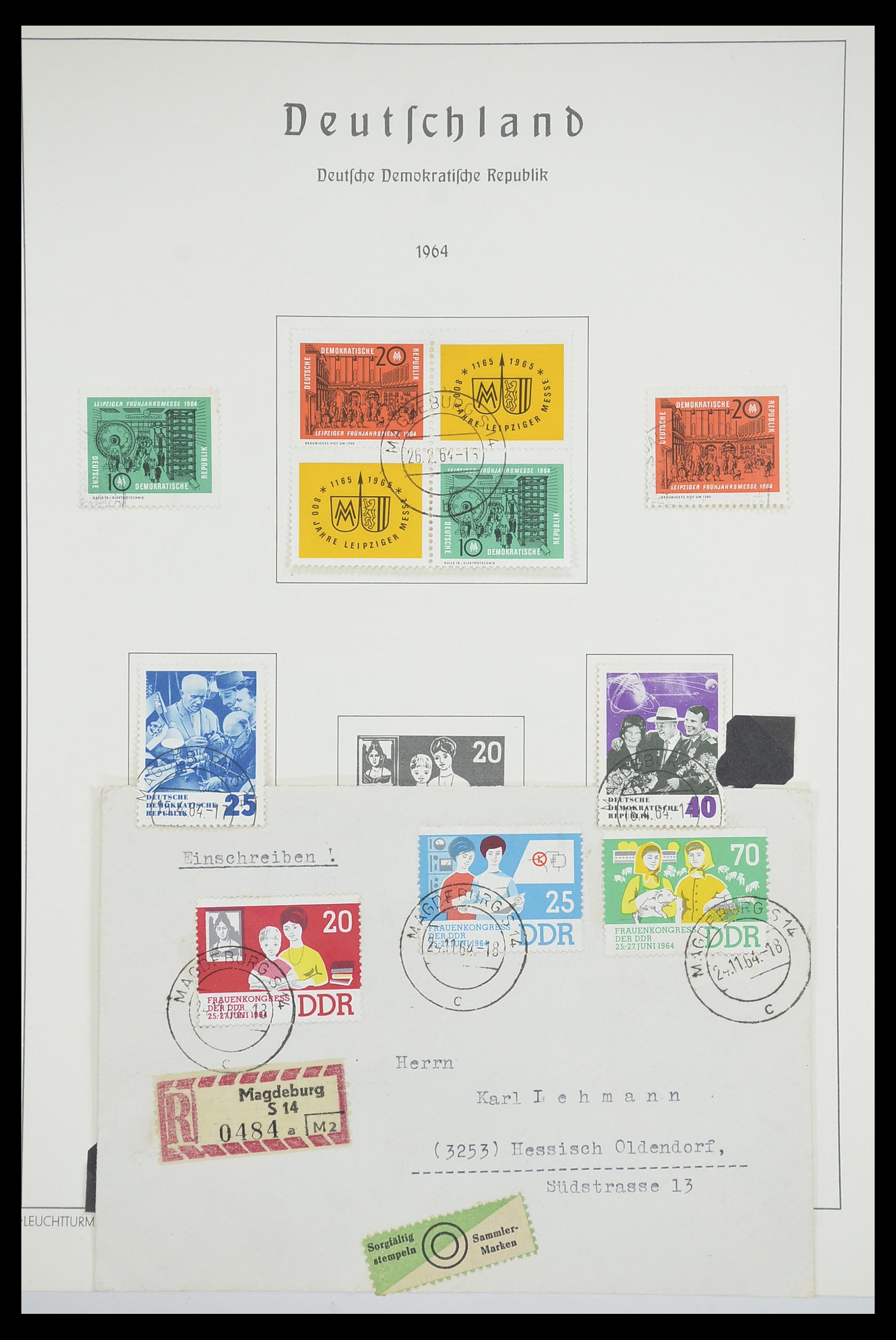 33709 090 - Stamp collection 33709 DDR 1948-1973.
