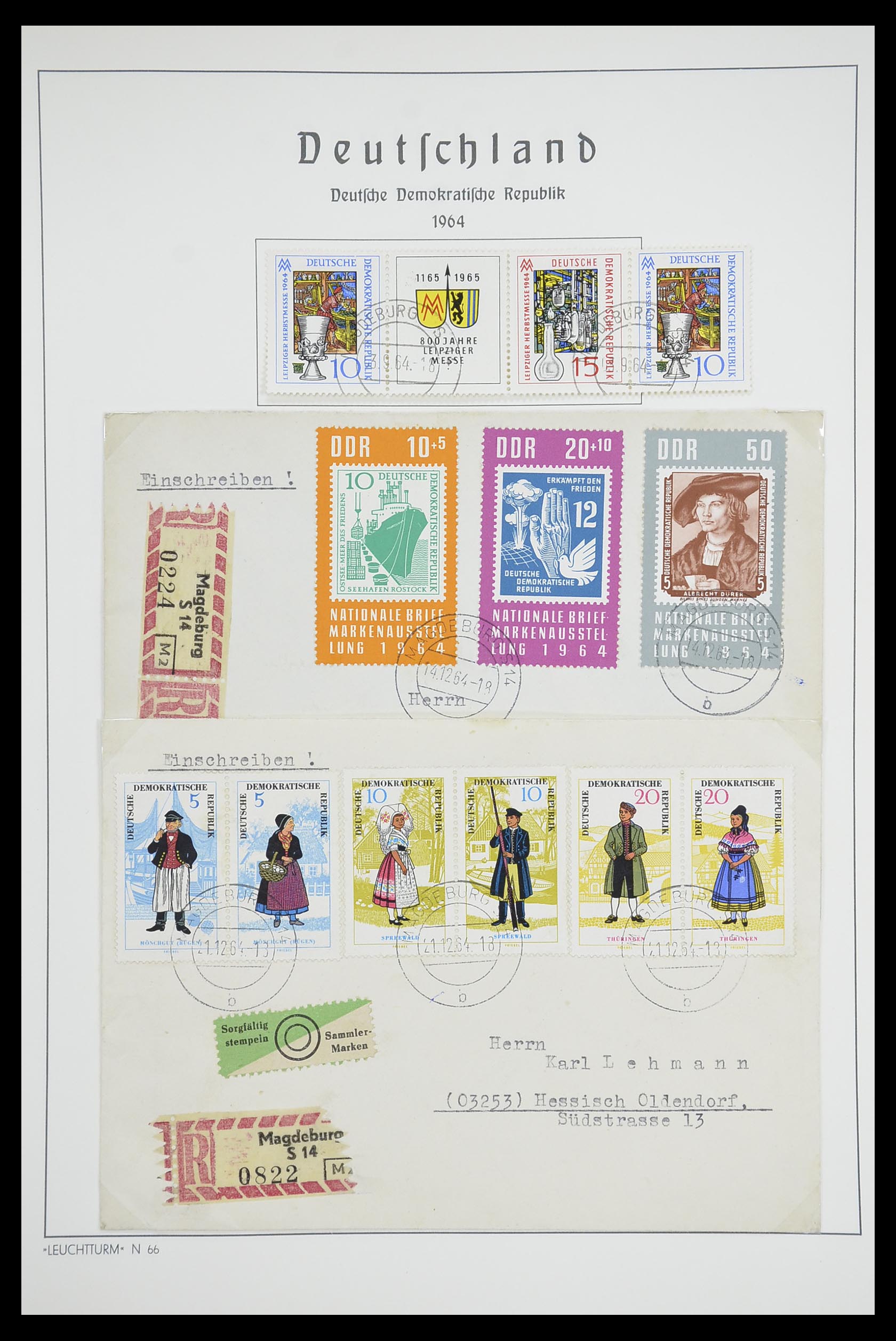 33709 093 - Stamp collection 33709 DDR 1948-1973.
