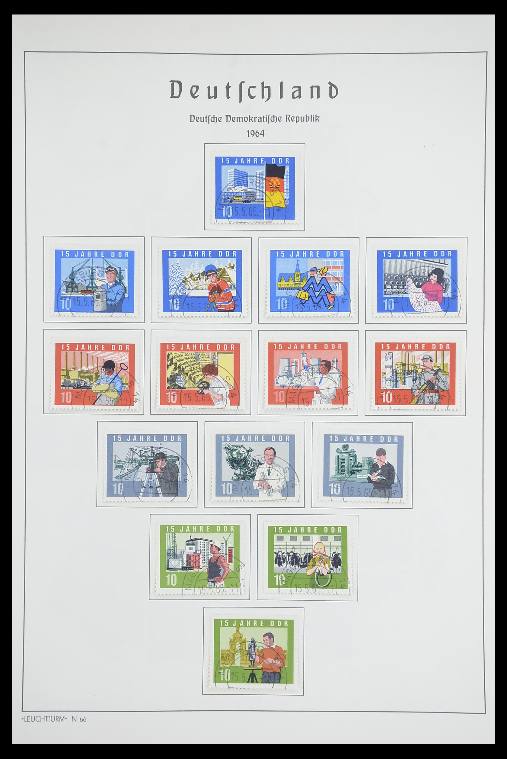 33709 094 - Stamp collection 33709 DDR 1948-1973.