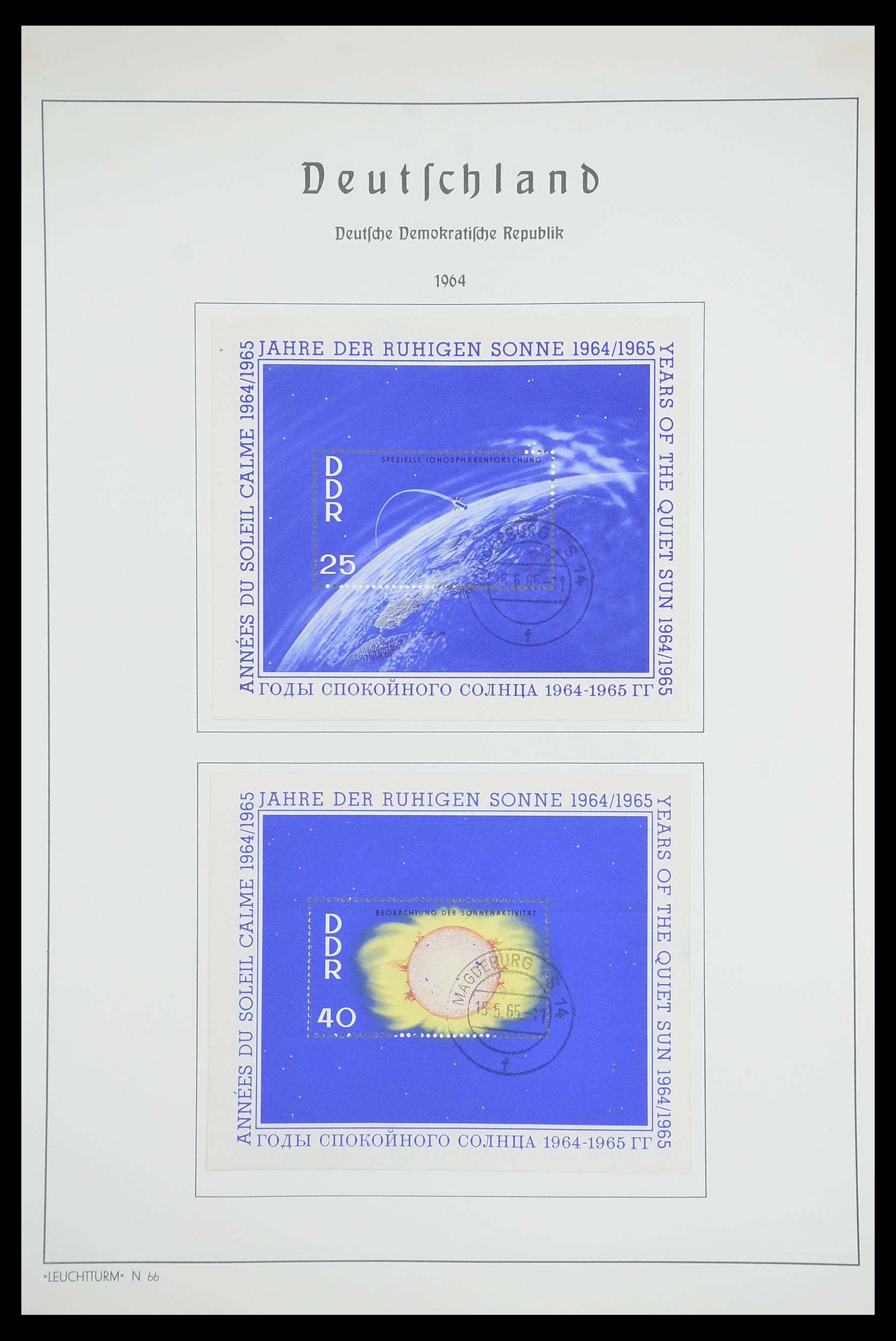 33709 096 - Stamp collection 33709 DDR 1948-1973.