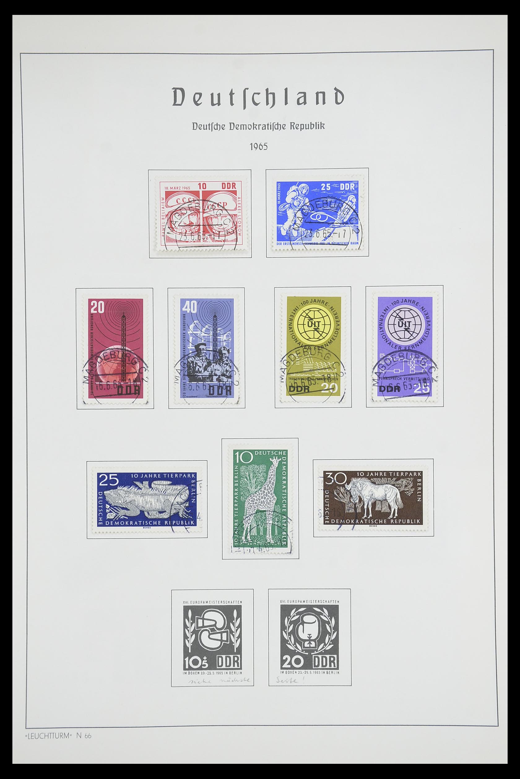 33709 099 - Stamp collection 33709 DDR 1948-1973.