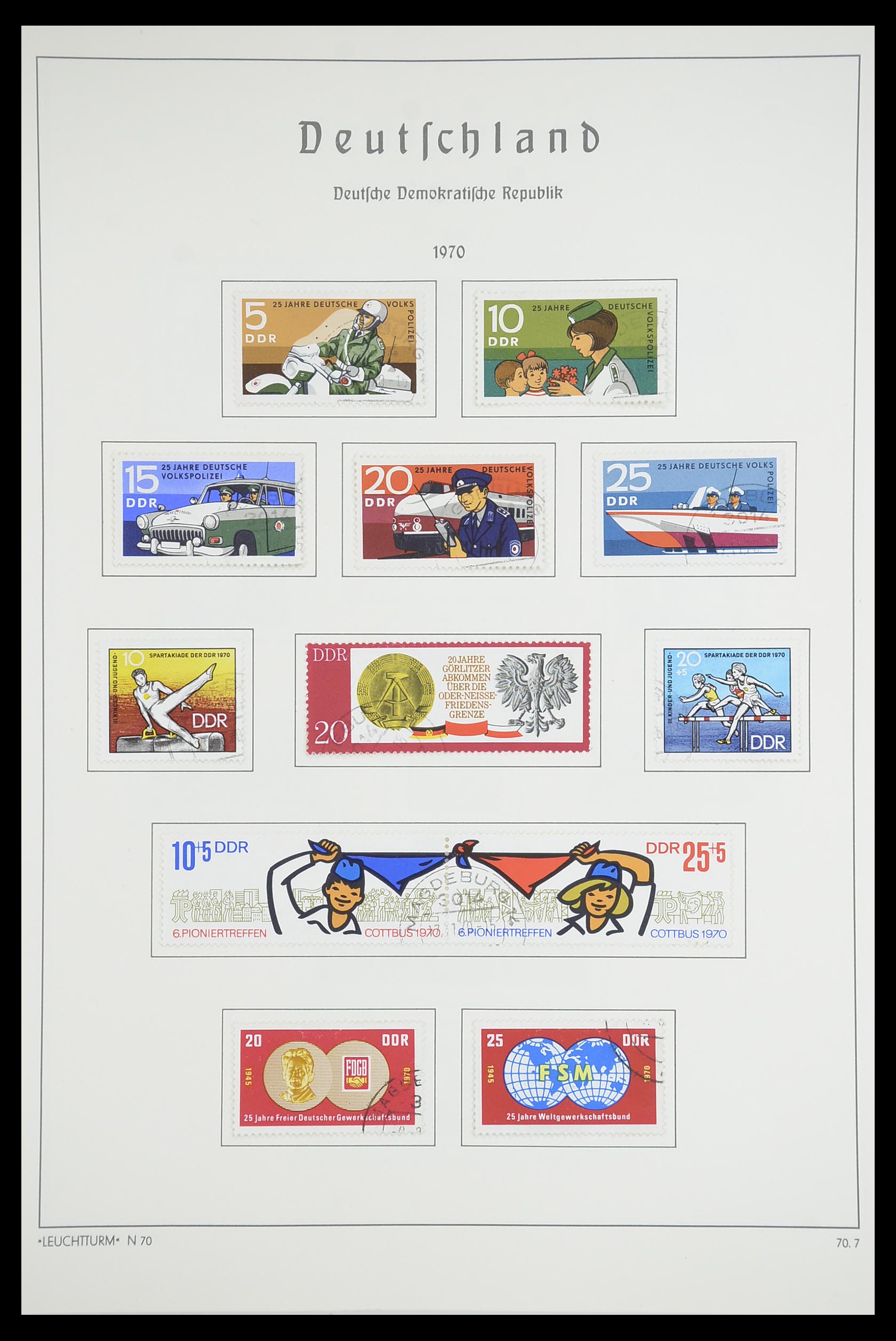 33709 154 - Stamp collection 33709 DDR 1948-1973.