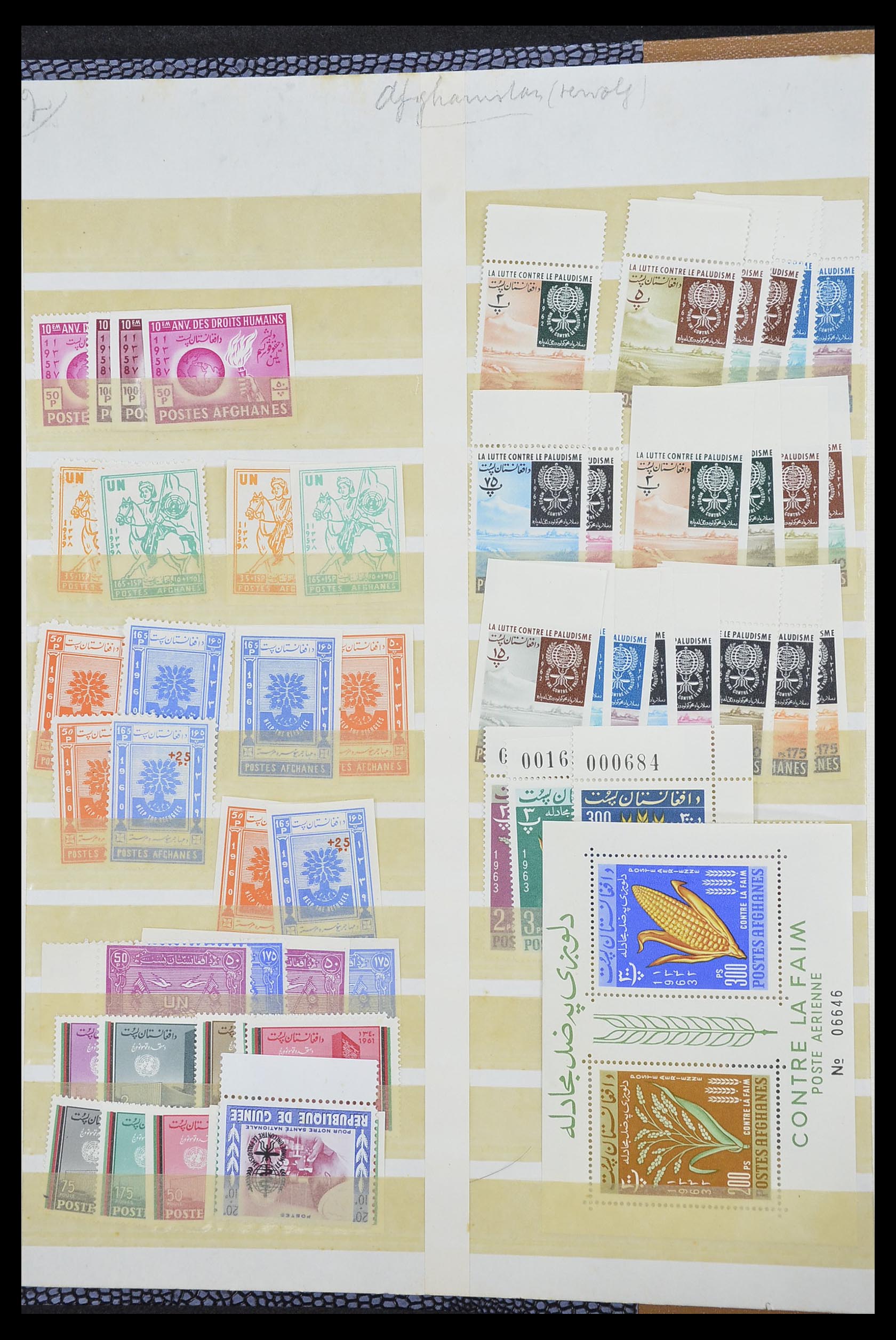 33712 002 - Postzegelverzameling 33712 Azië en Afrika 1950-1970.