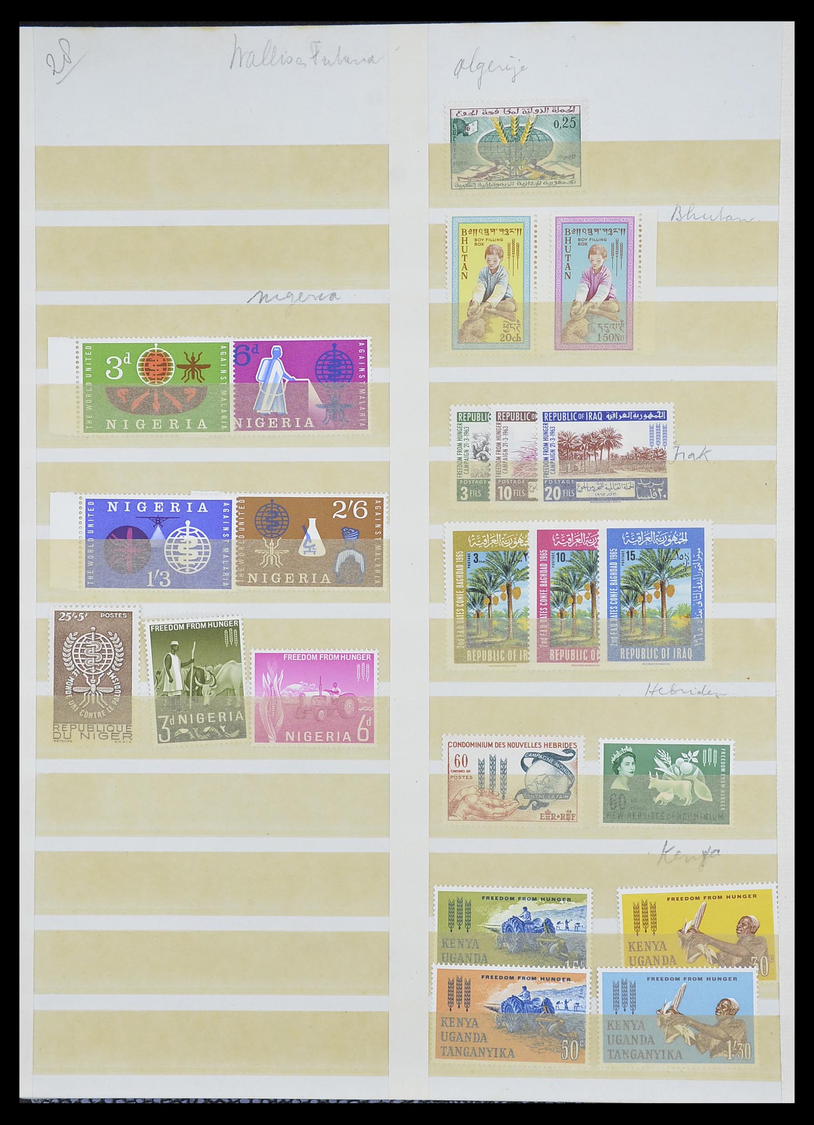 33712 028 - Postzegelverzameling 33712 Azië en Afrika 1950-1970.