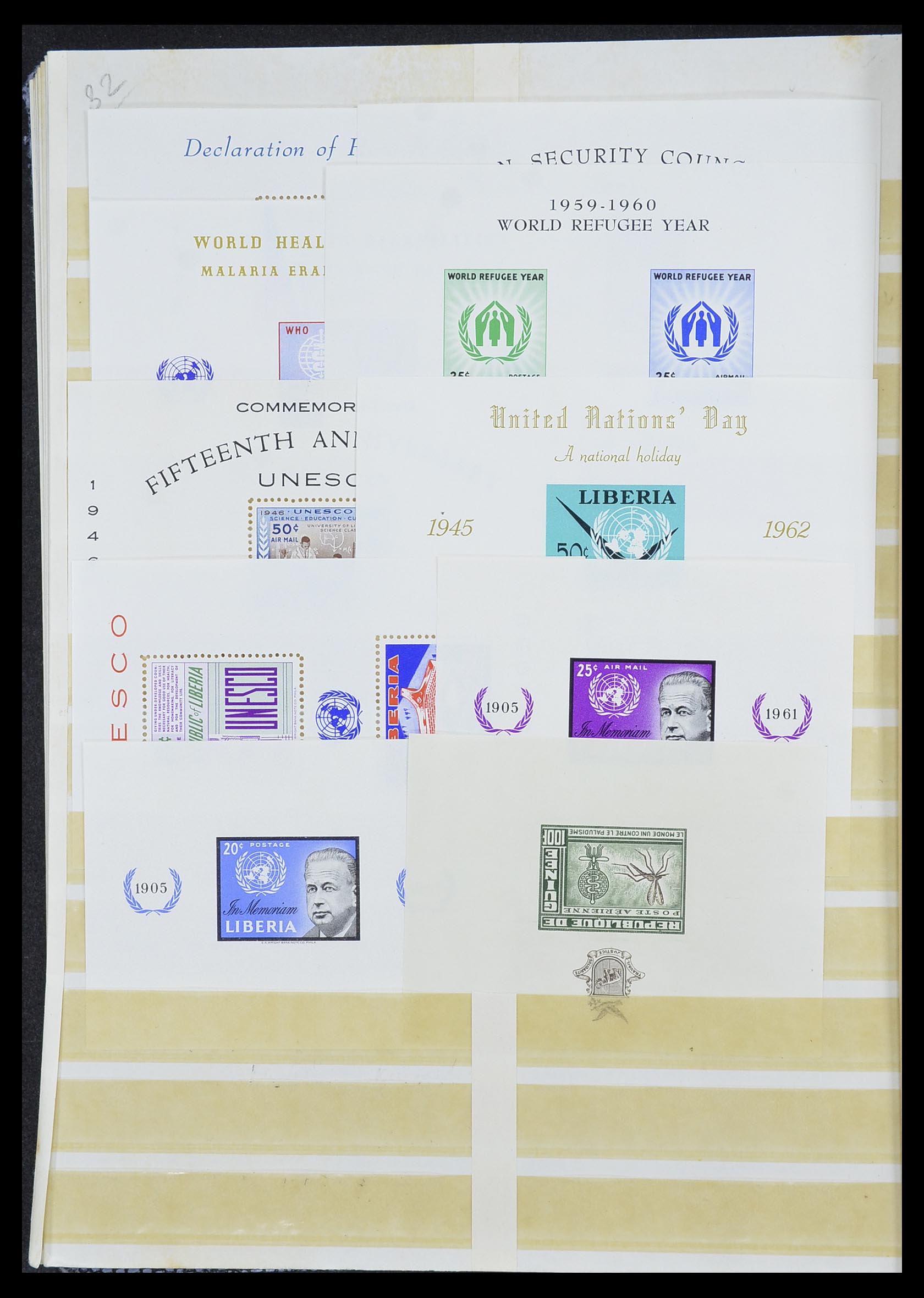 33712 032 - Postzegelverzameling 33712 Azië en Afrika 1950-1970.
