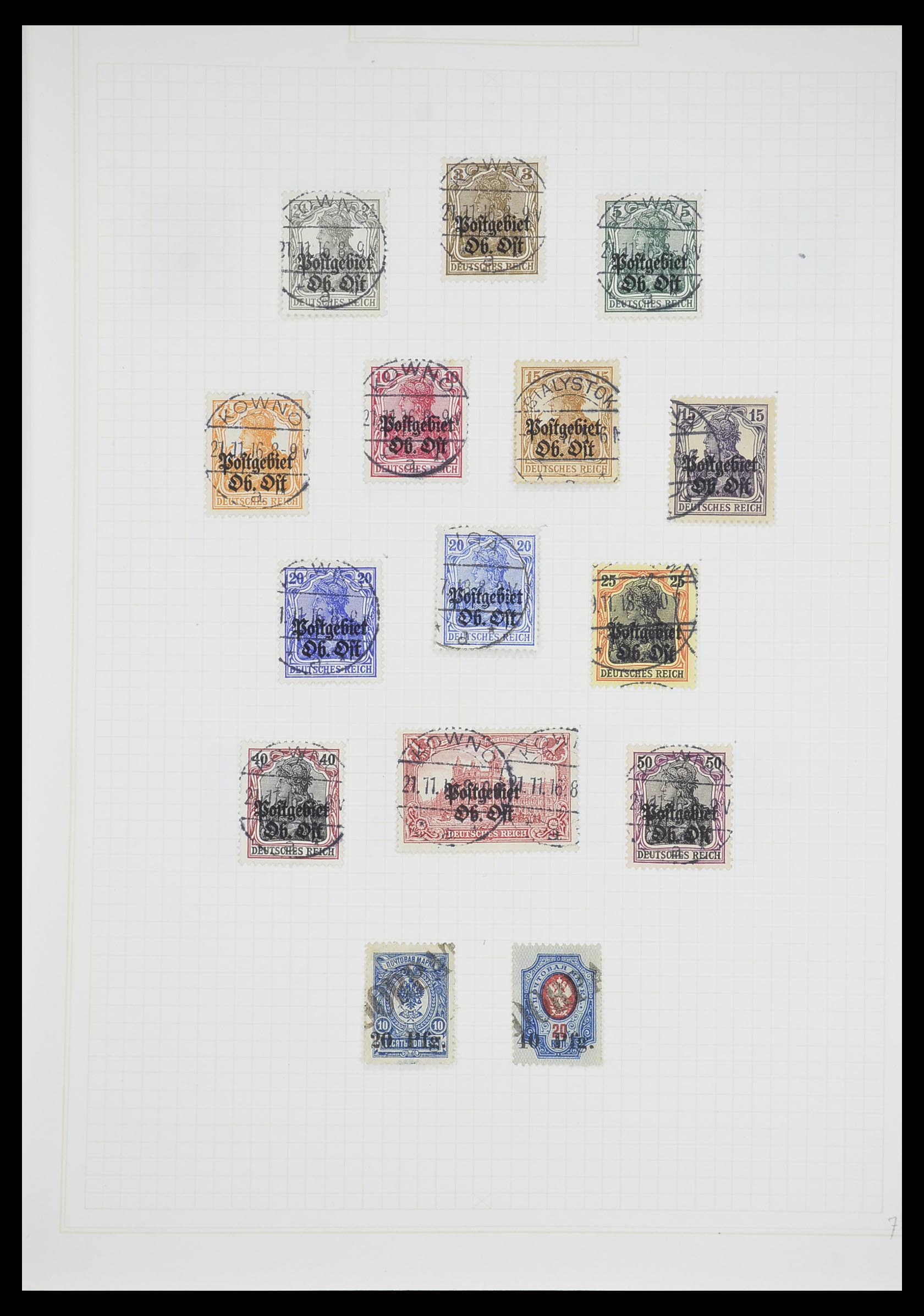 33713 004 - Postzegelverzameling 33713 Duitse bezettingen WO I en WO II 1914-1945