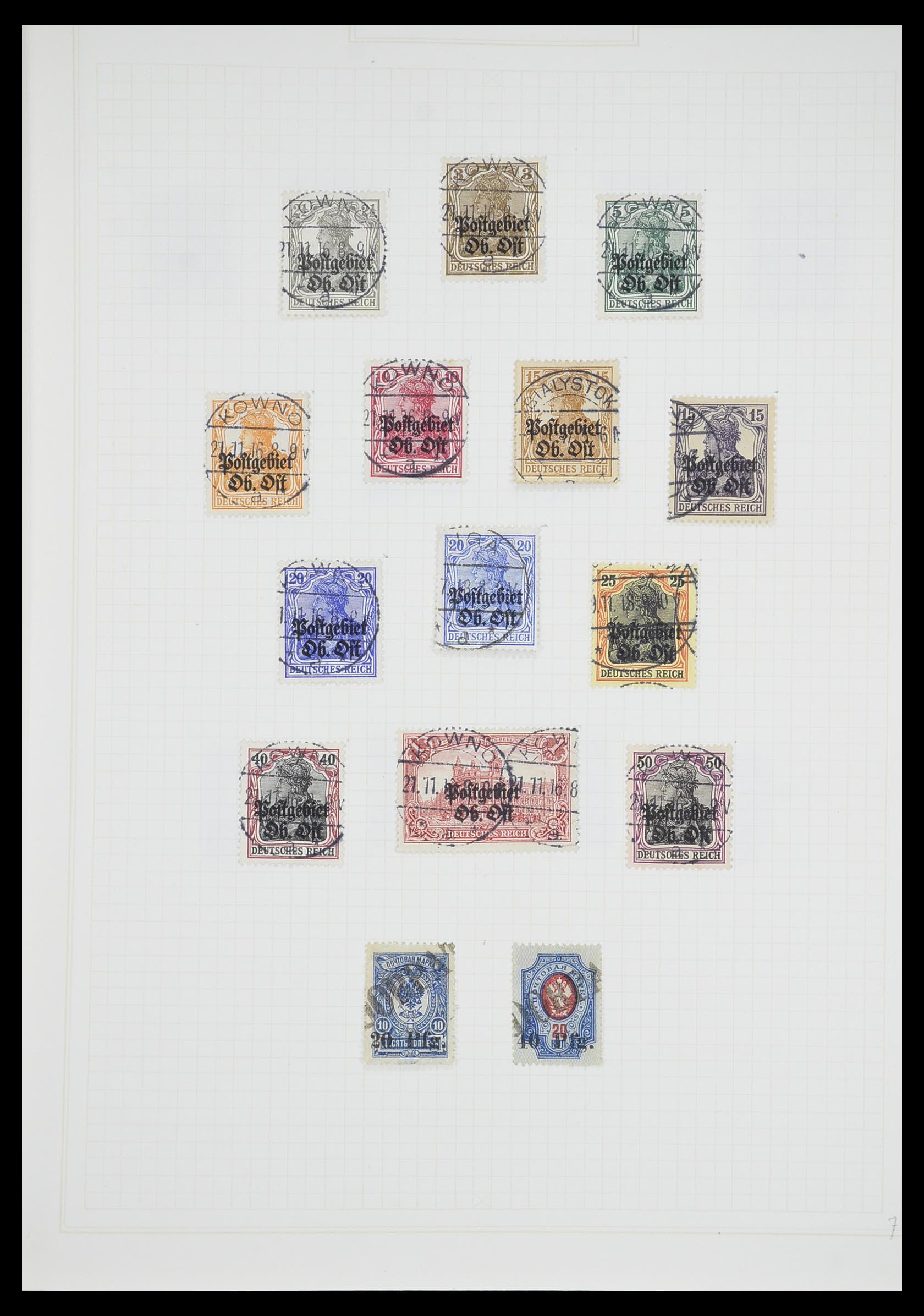 33713 004 - Postzegelverzameling 33713 Duitse bezettingen WO I en WO II 1914-1945