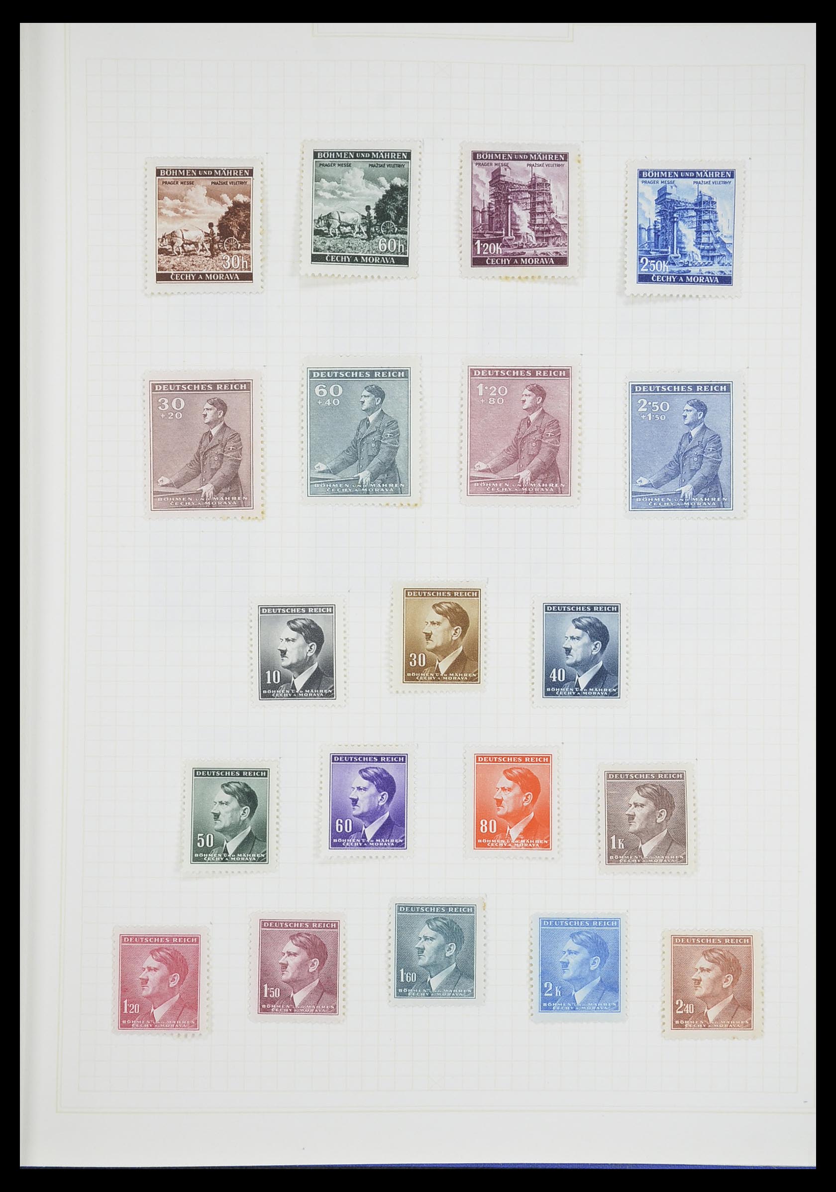 33713 017 - Postzegelverzameling 33713 Duitse bezettingen WO I en WO II 1914-1945