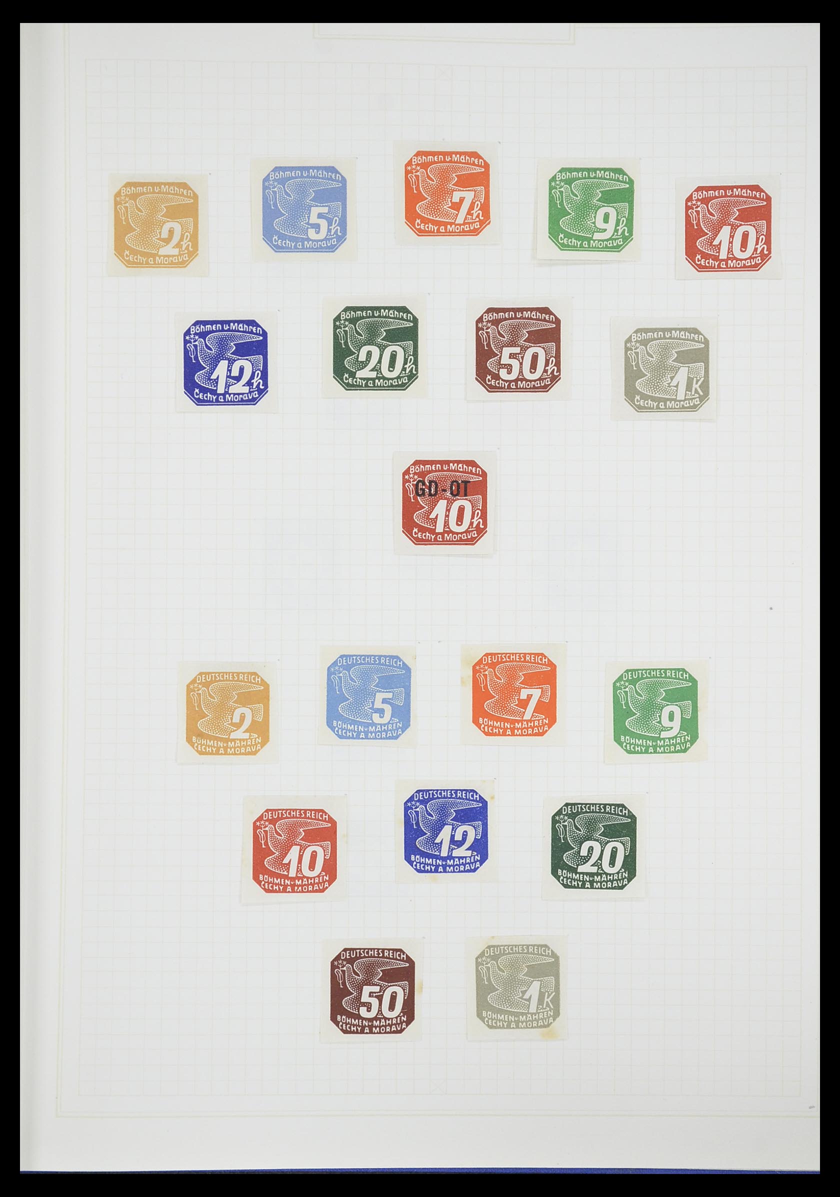 33713 021 - Postzegelverzameling 33713 Duitse bezettingen WO I en WO II 1914-1945