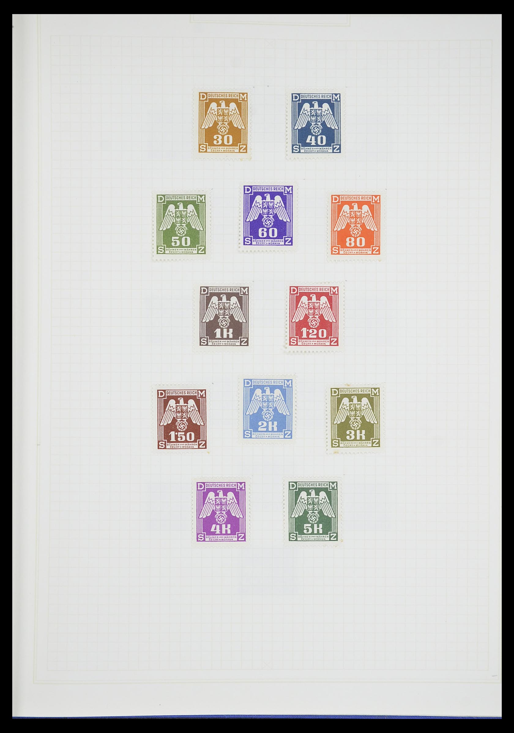 33713 023 - Postzegelverzameling 33713 Duitse bezettingen WO I en WO II 1914-1945