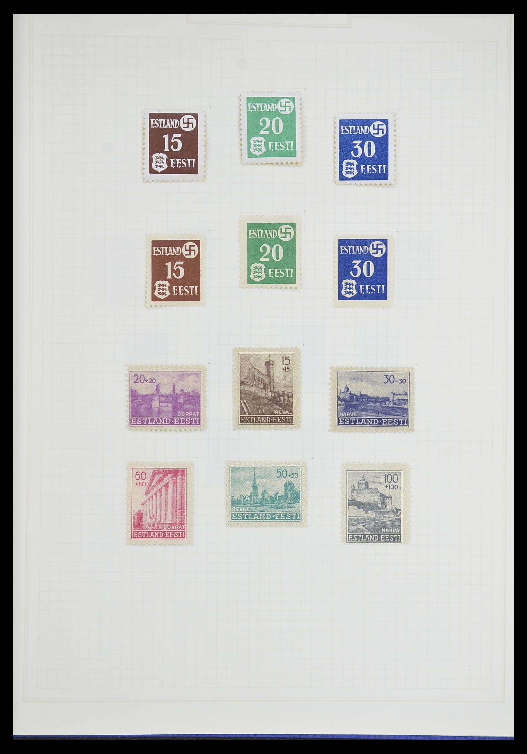 33713 026 - Postzegelverzameling 33713 Duitse bezettingen WO I en WO II 1914-1945