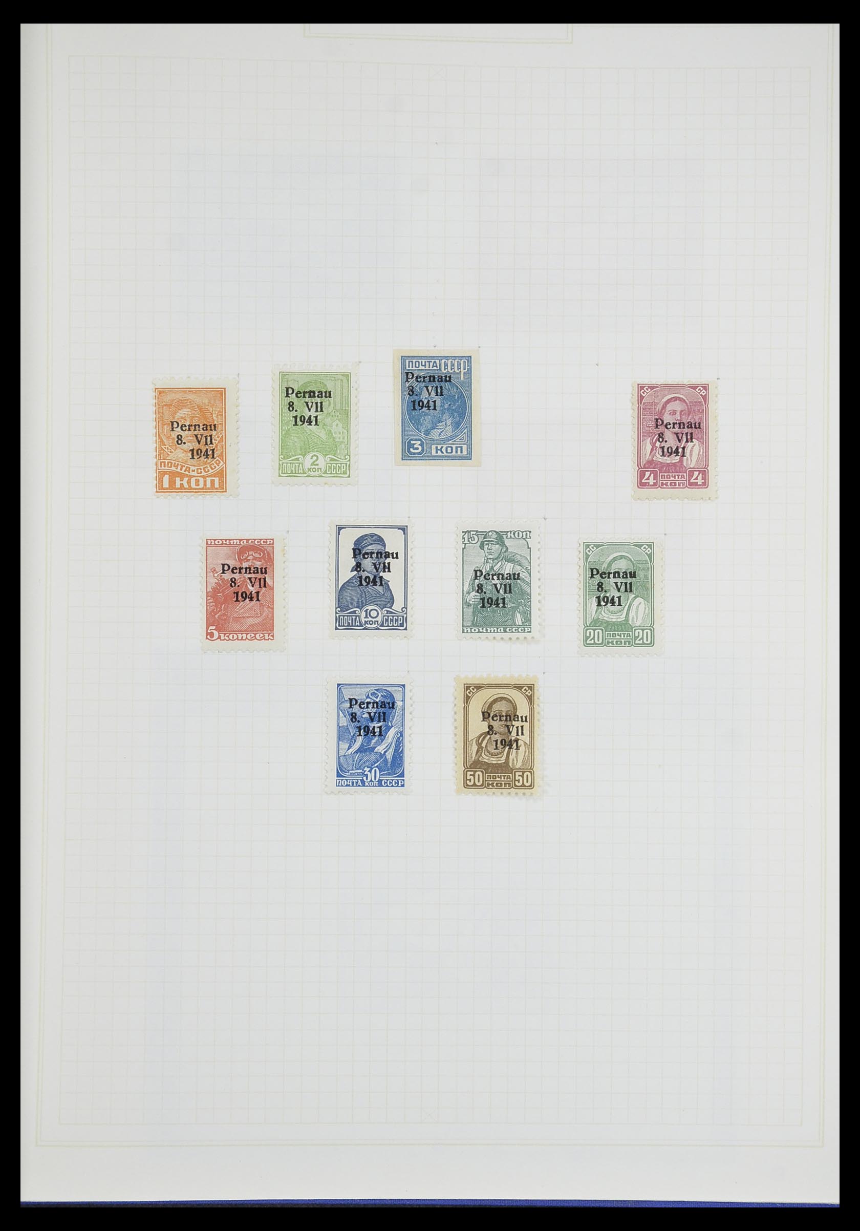 33713 027 - Postzegelverzameling 33713 Duitse bezettingen WO I en WO II 1914-1945