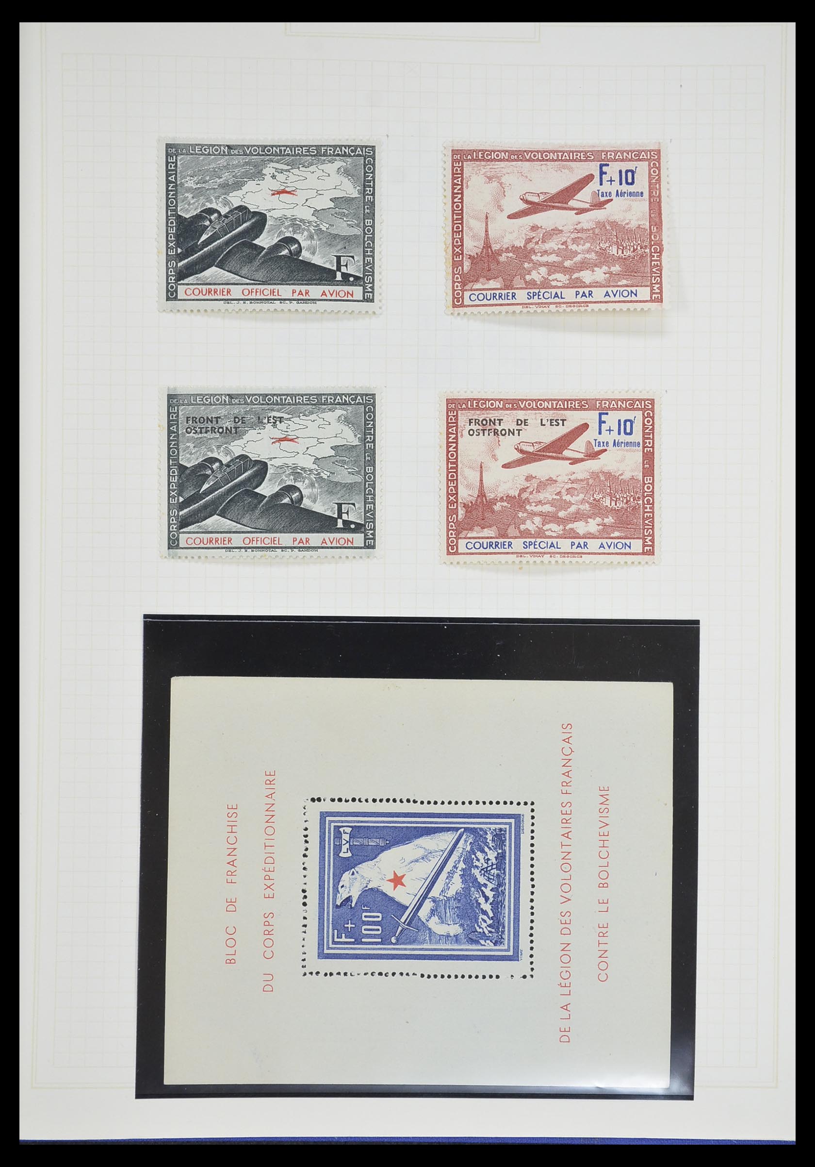 33713 028 - Postzegelverzameling 33713 Duitse bezettingen WO I en WO II 1914-1945