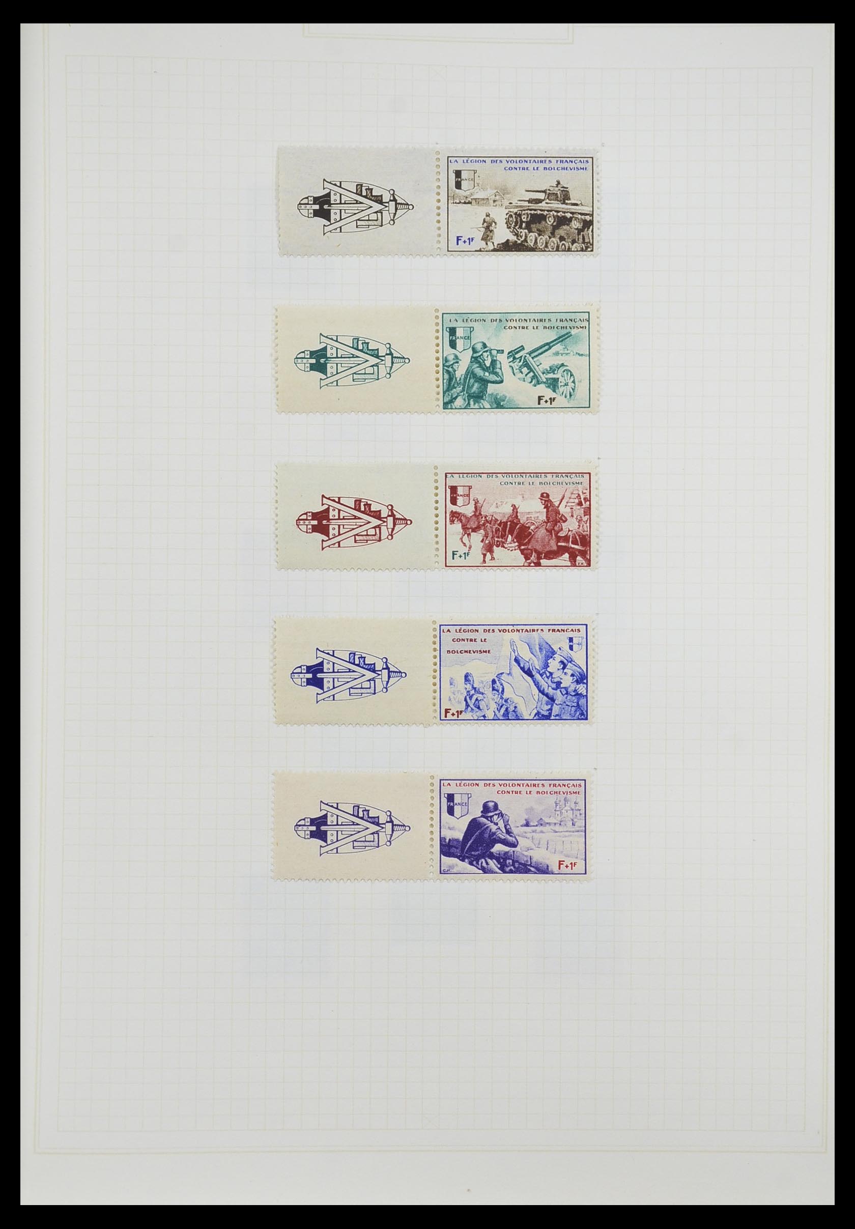 33713 029 - Postzegelverzameling 33713 Duitse bezettingen WO I en WO II 1914-1945