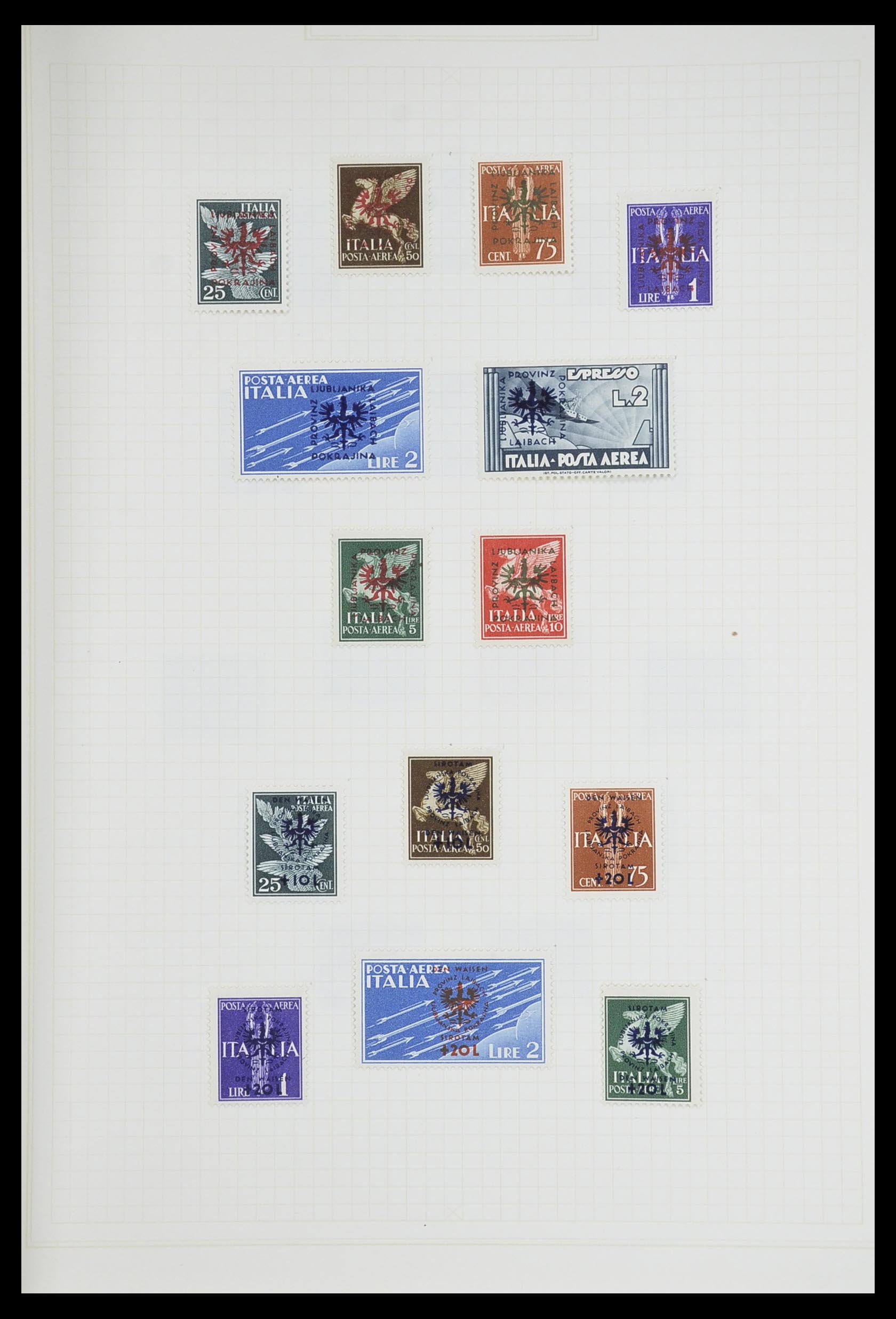 33713 049 - Postzegelverzameling 33713 Duitse bezettingen WO I en WO II 1914-1945
