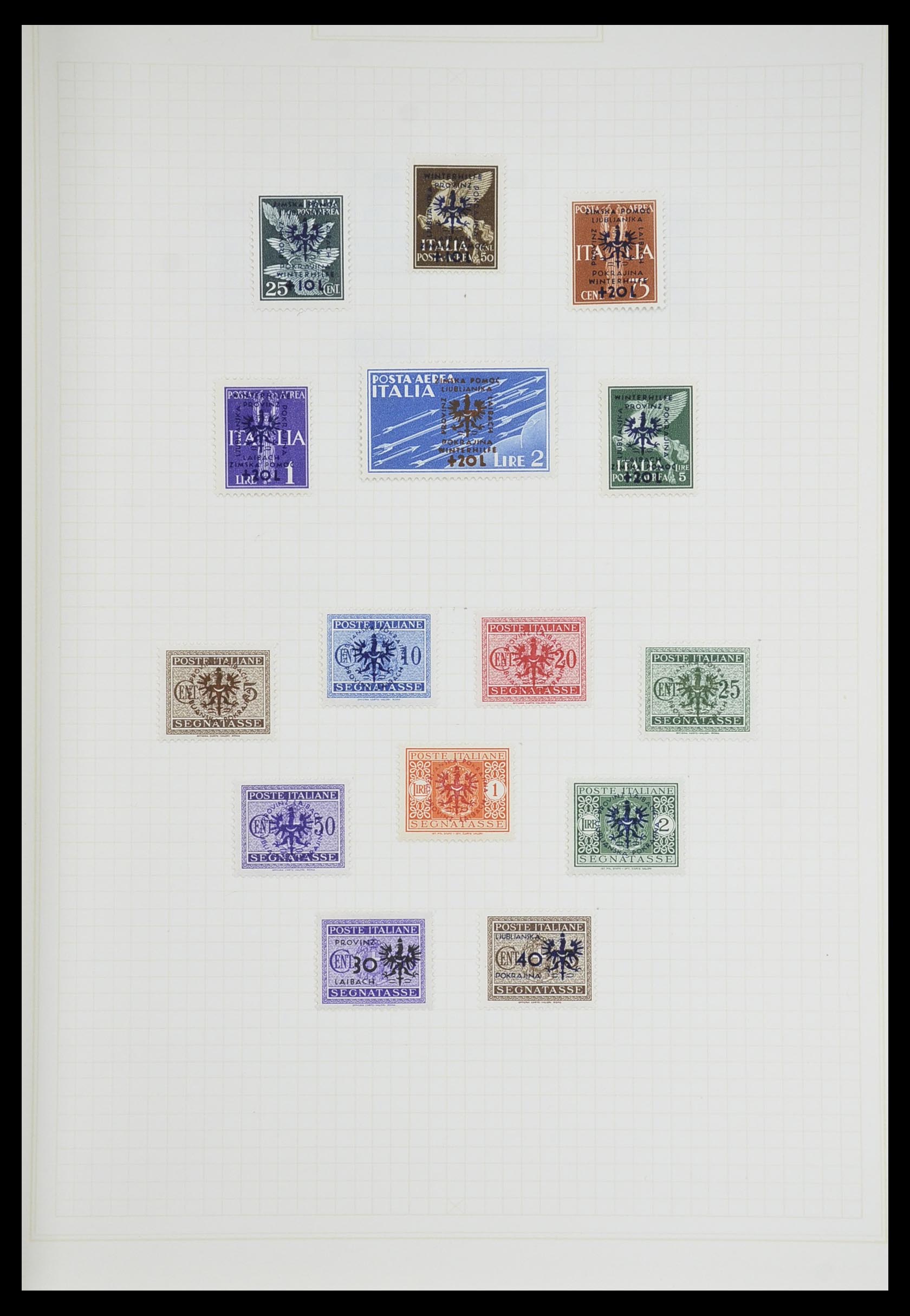 33713 050 - Postzegelverzameling 33713 Duitse bezettingen WO I en WO II 1914-1945