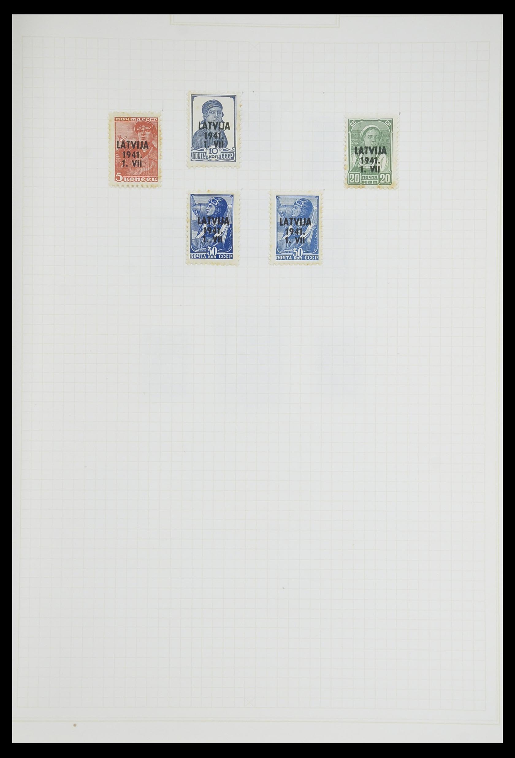 33713 051 - Postzegelverzameling 33713 Duitse bezettingen WO I en WO II 1914-1945
