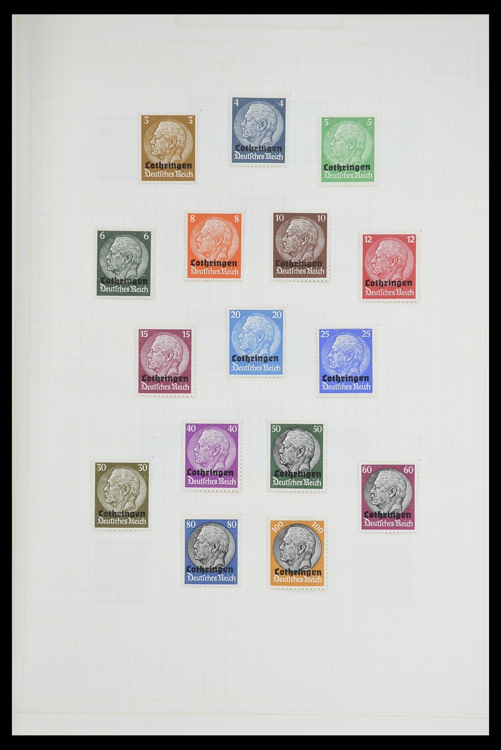 33713 053 - Postzegelverzameling 33713 Duitse bezettingen WO I en WO II 1914-1945