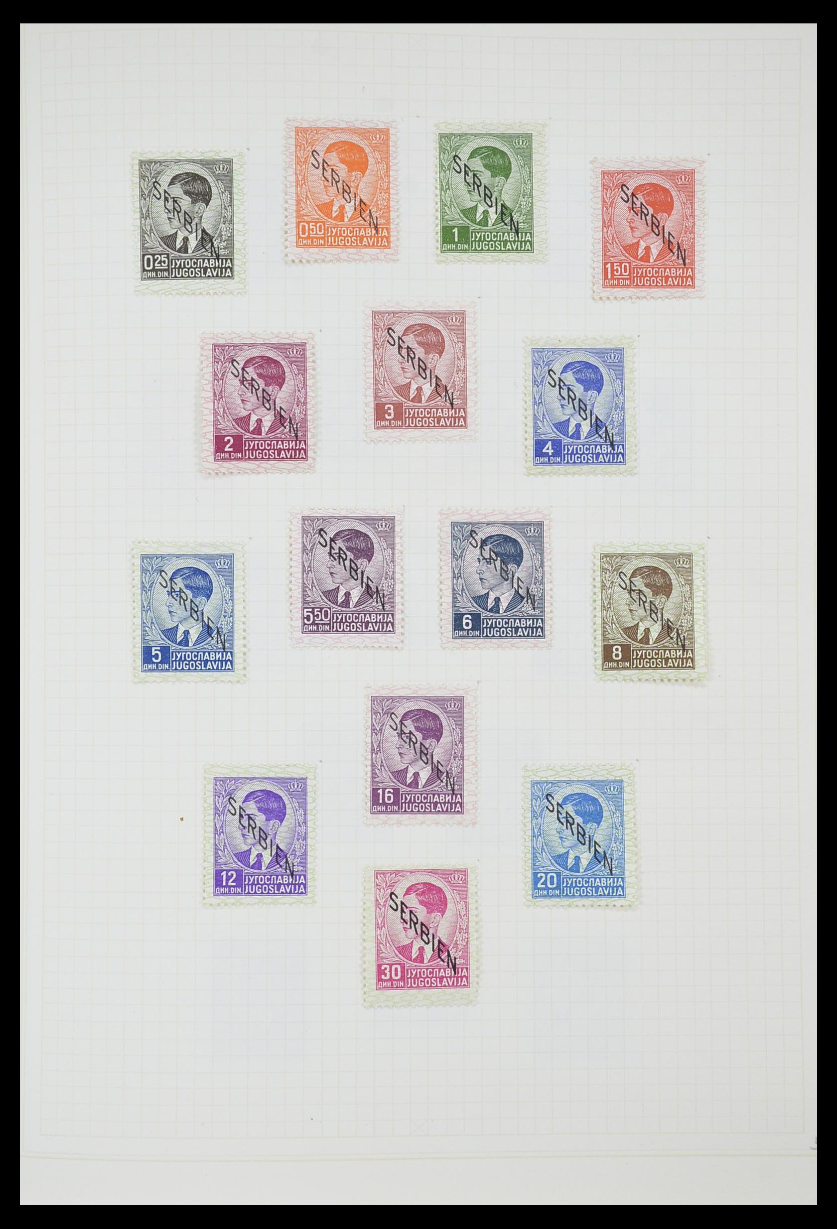 33713 059 - Postzegelverzameling 33713 Duitse bezettingen WO I en WO II 1914-1945