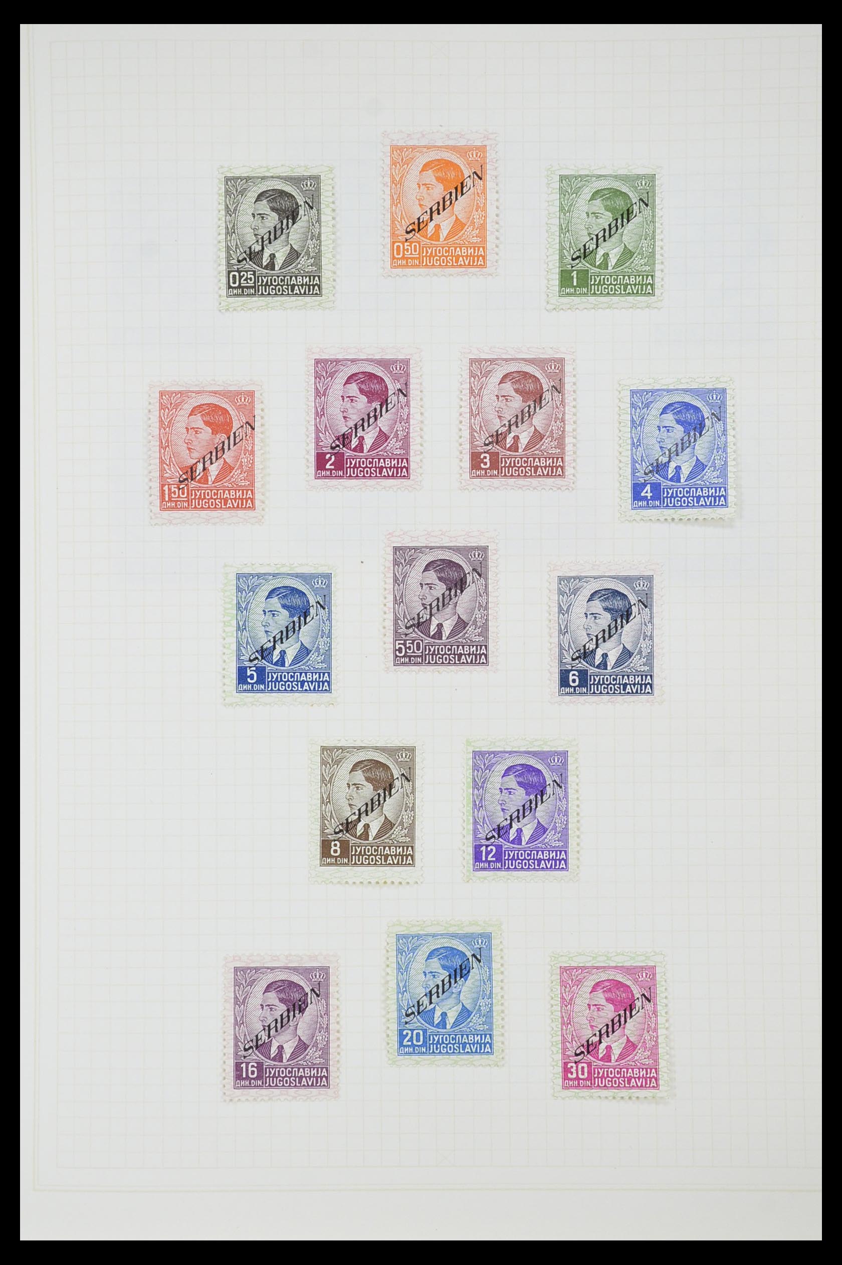33713 060 - Postzegelverzameling 33713 Duitse bezettingen WO I en WO II 1914-1945