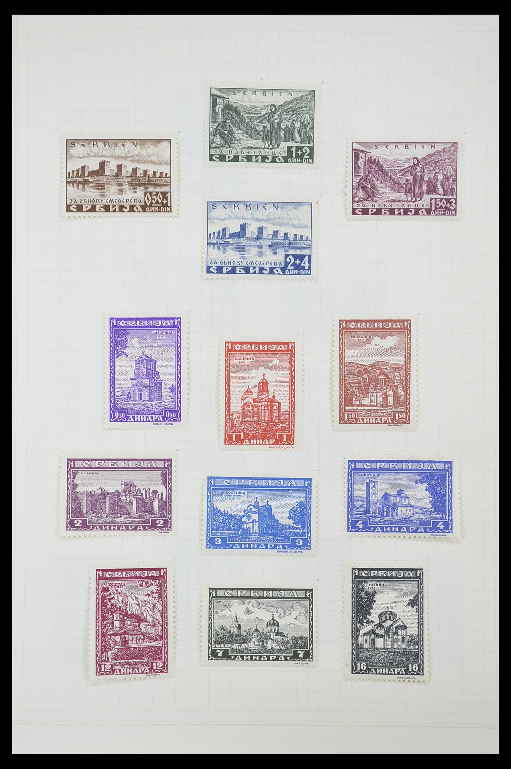 33713 062 - Postzegelverzameling 33713 Duitse bezettingen WO I en WO II 1914-1945