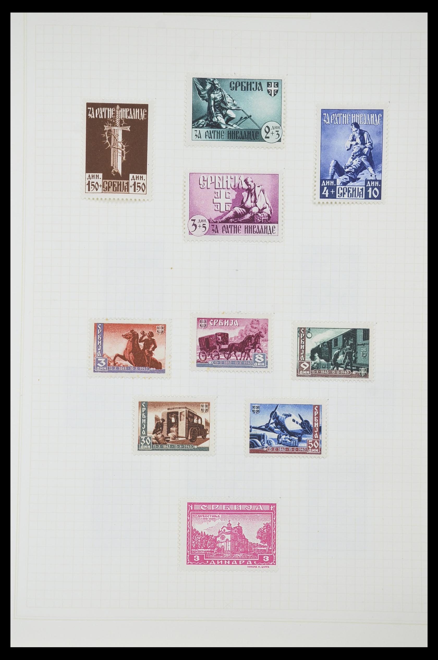 33713 064 - Postzegelverzameling 33713 Duitse bezettingen WO I en WO II 1914-1945