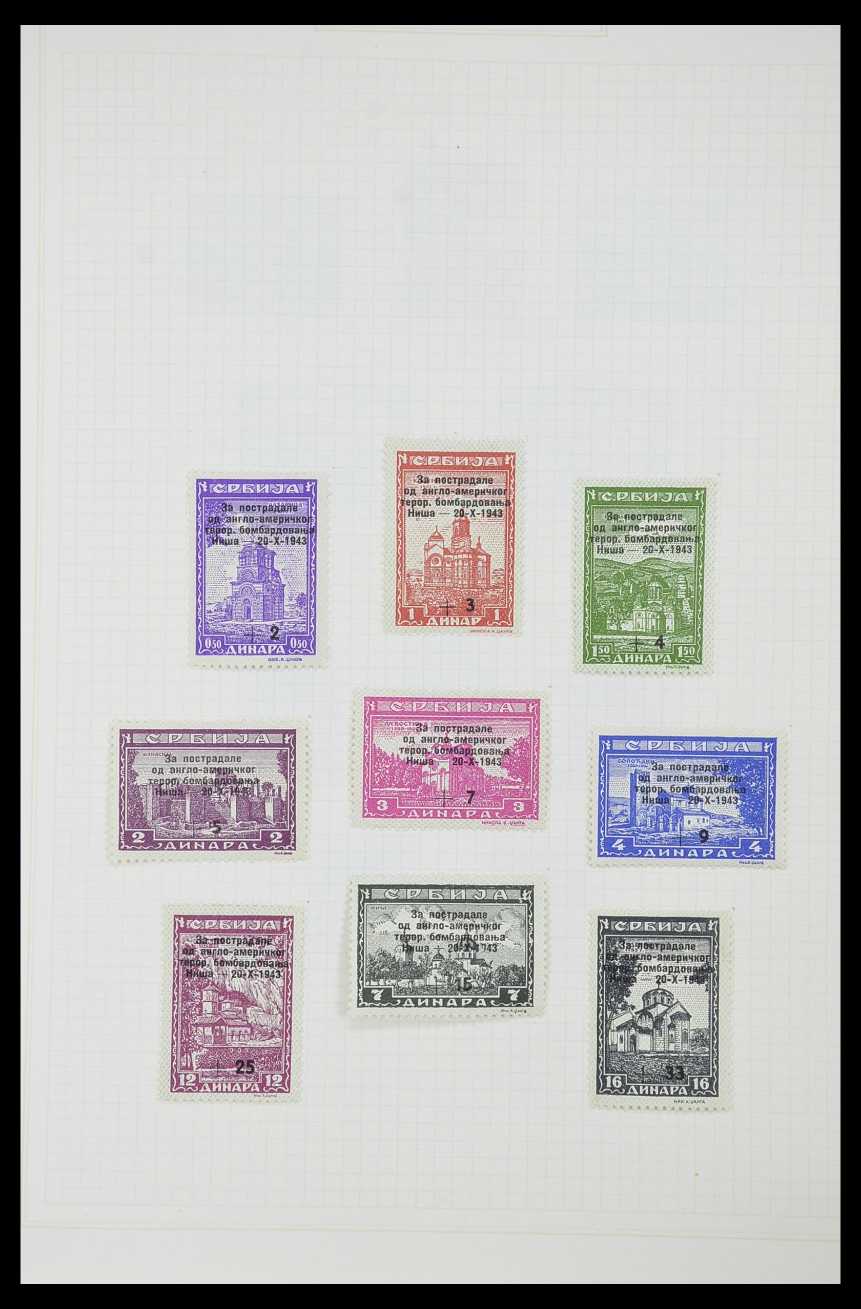 33713 065 - Postzegelverzameling 33713 Duitse bezettingen WO I en WO II 1914-1945