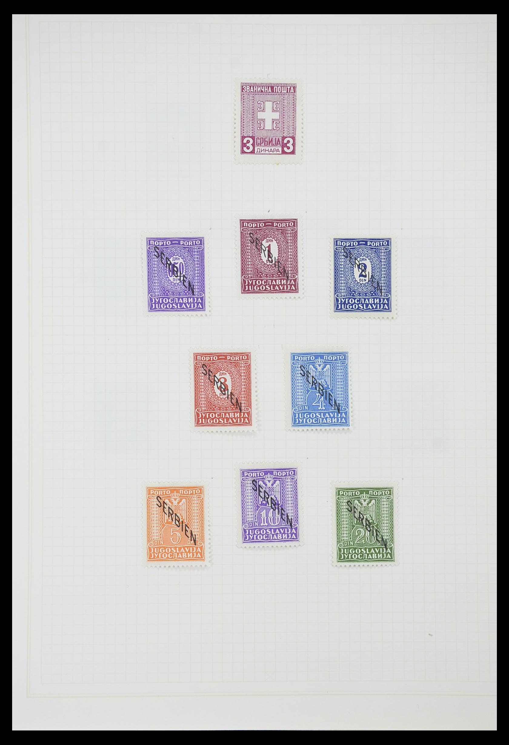 33713 070 - Postzegelverzameling 33713 Duitse bezettingen WO I en WO II 1914-1945