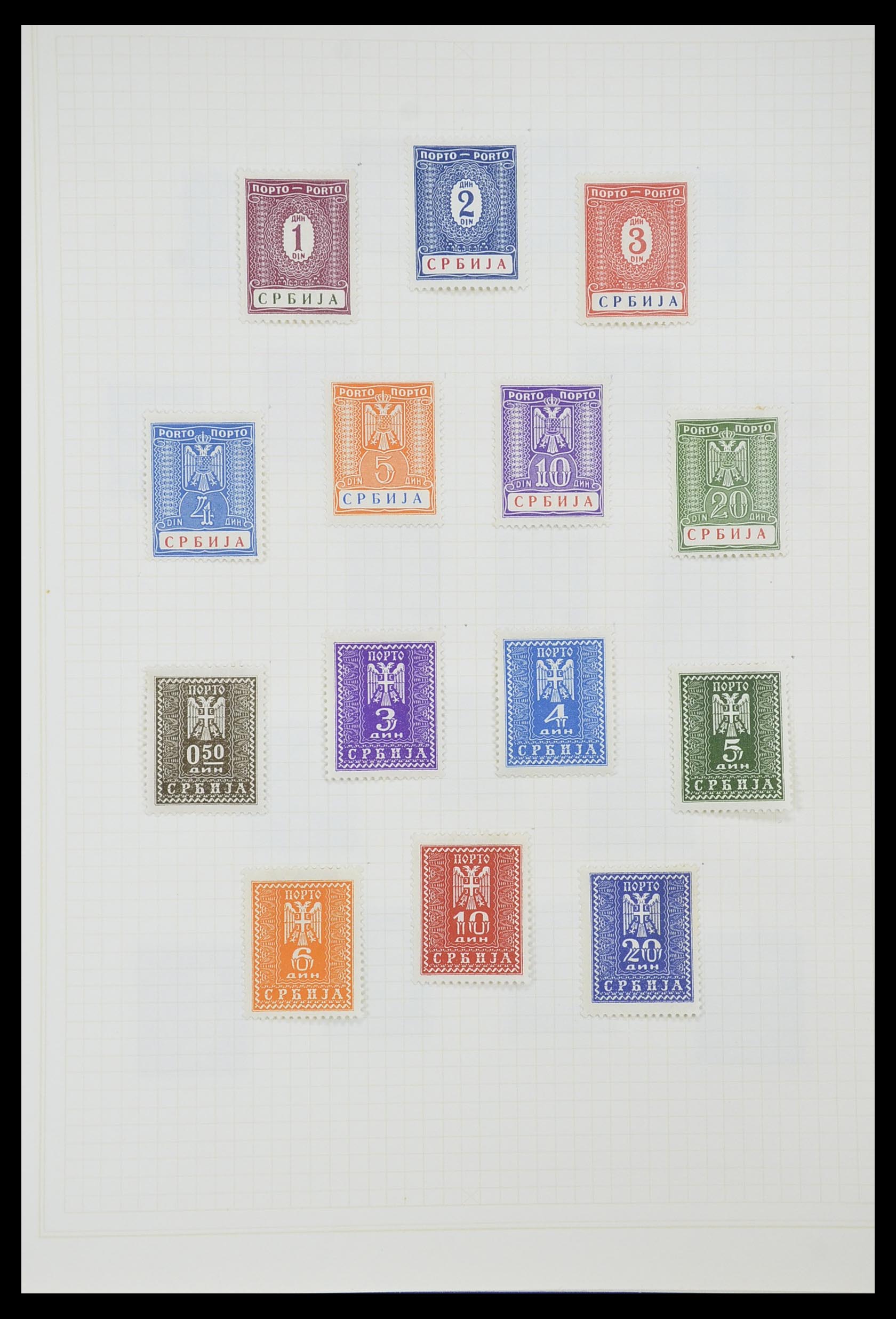 33713 071 - Postzegelverzameling 33713 Duitse bezettingen WO I en WO II 1914-1945