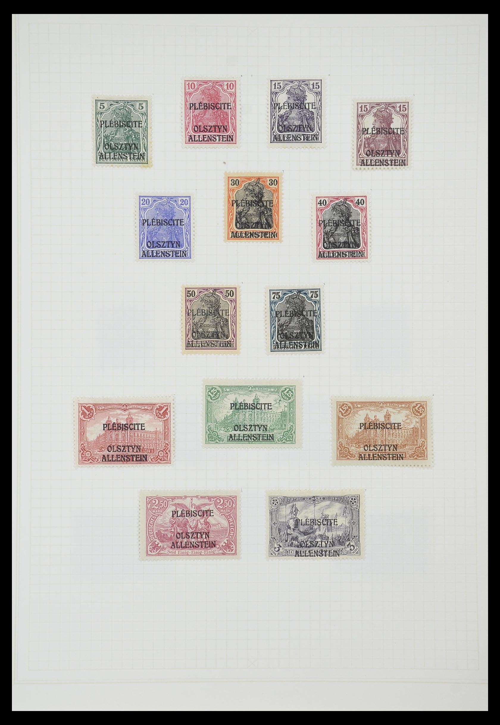 33713 075 - Postzegelverzameling 33713 Duitse bezettingen WO I en WO II 1914-1945
