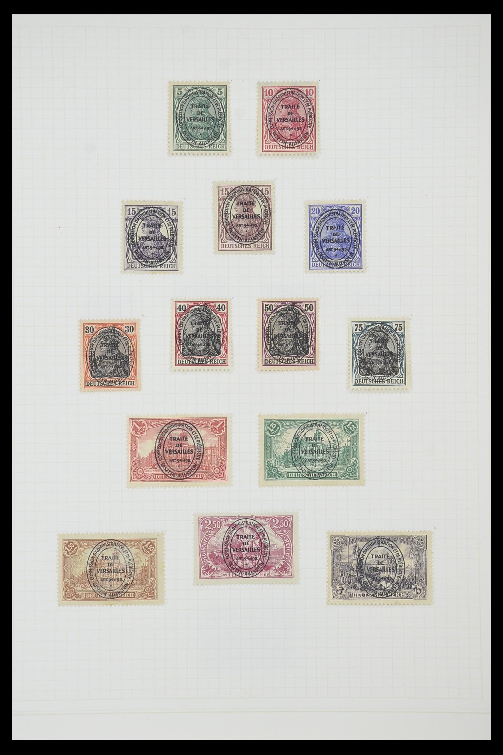 33713 076 - Postzegelverzameling 33713 Duitse bezettingen WO I en WO II 1914-1945