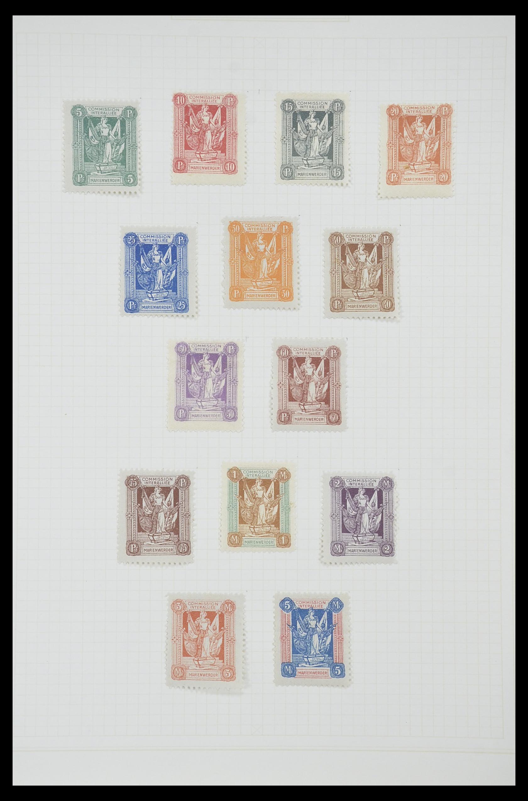 33713 078 - Postzegelverzameling 33713 Duitse bezettingen WO I en WO II 1914-1945