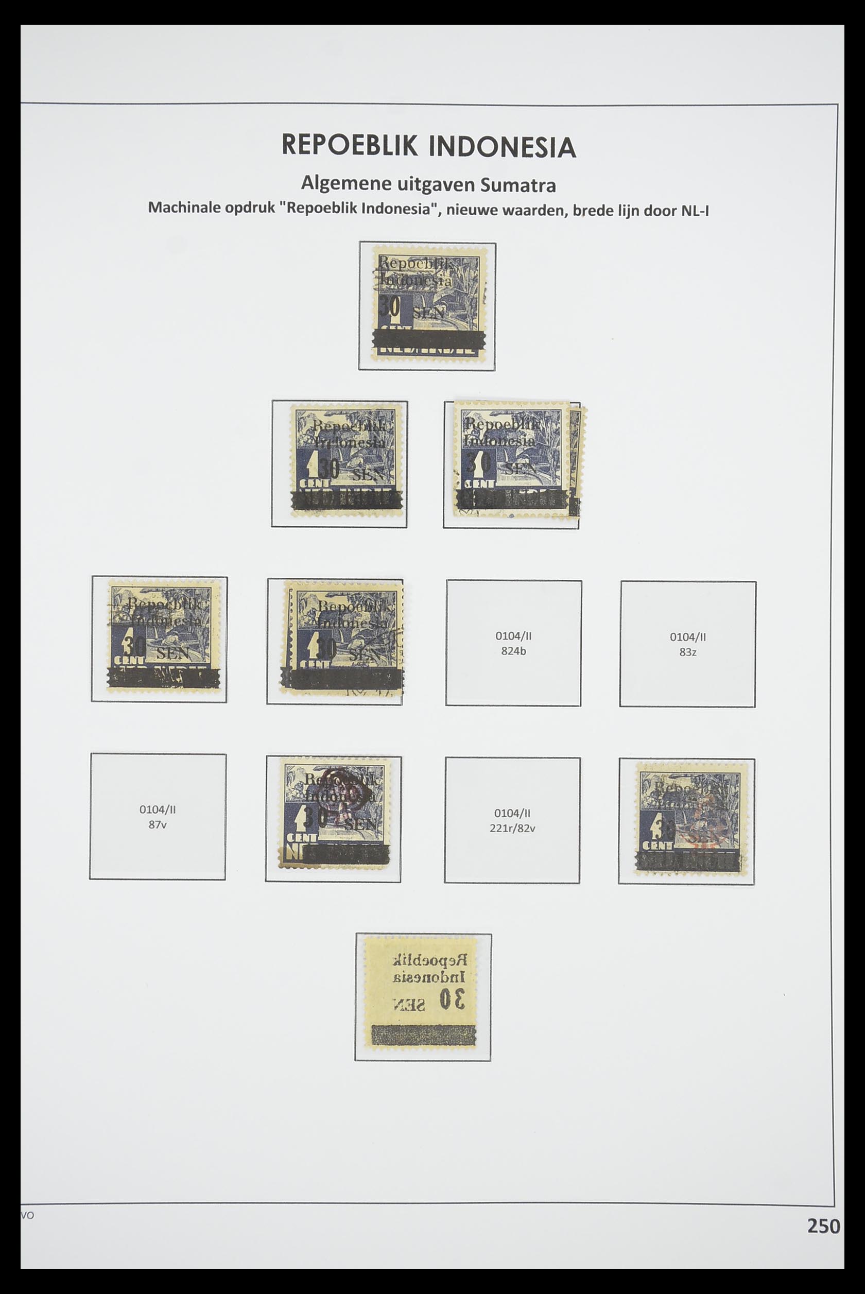 33715 247 - Postzegelverzameling 33715 Nederlands Indië interim 1945-1948.