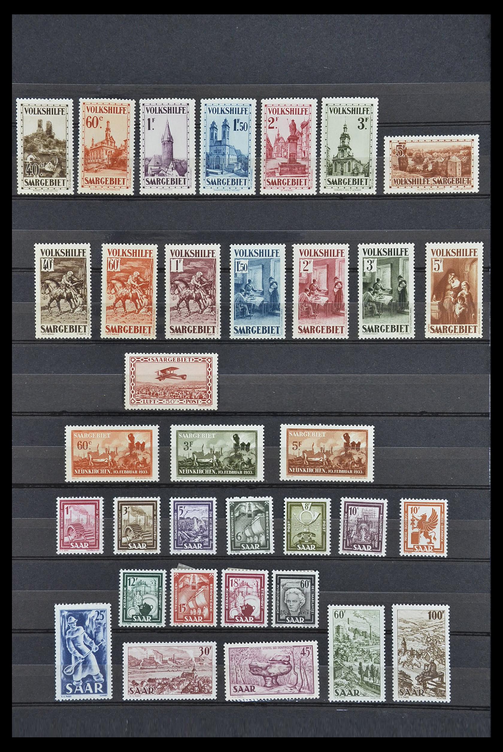 33716 001 - Postzegelverzameling 33716 Saar 1920-1959.