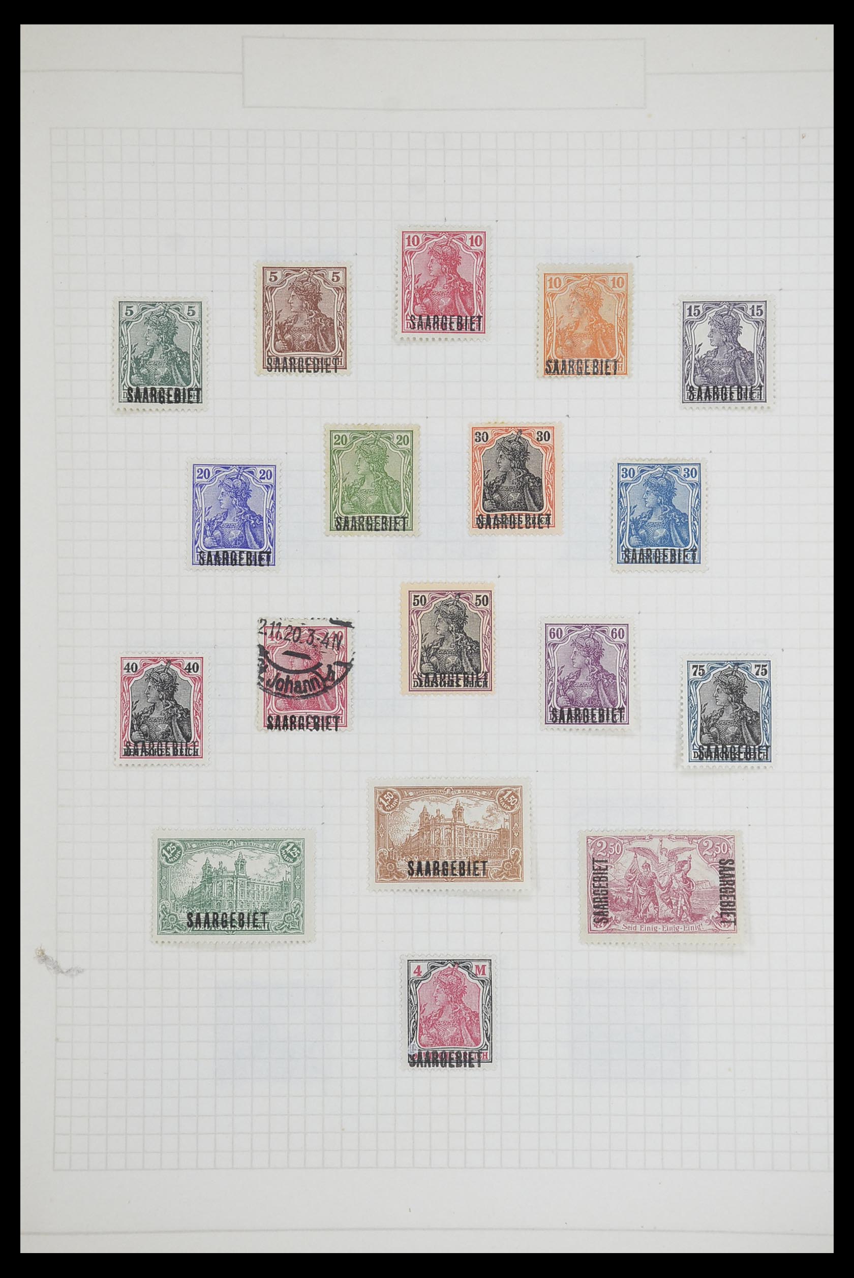 33716 004 - Postzegelverzameling 33716 Saar 1920-1959.