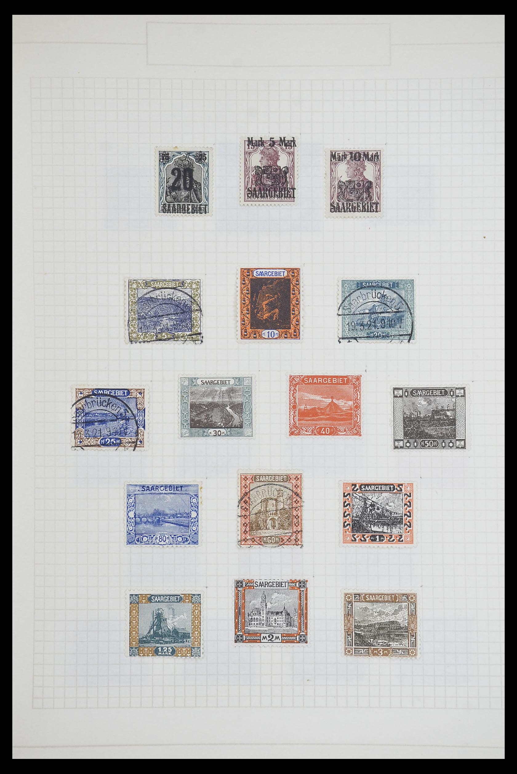 33716 005 - Postzegelverzameling 33716 Saar 1920-1959.