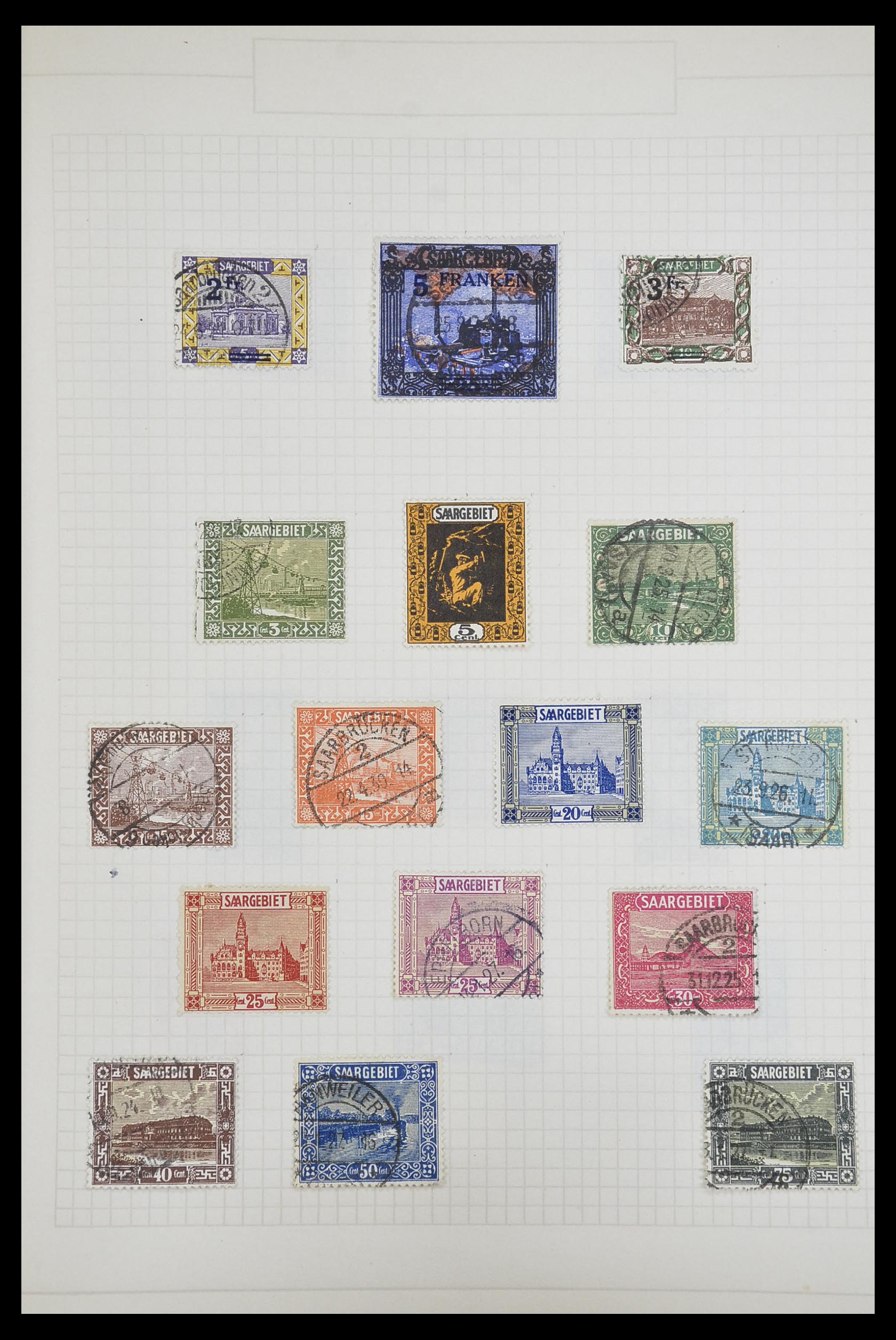 33716 007 - Postzegelverzameling 33716 Saar 1920-1959.