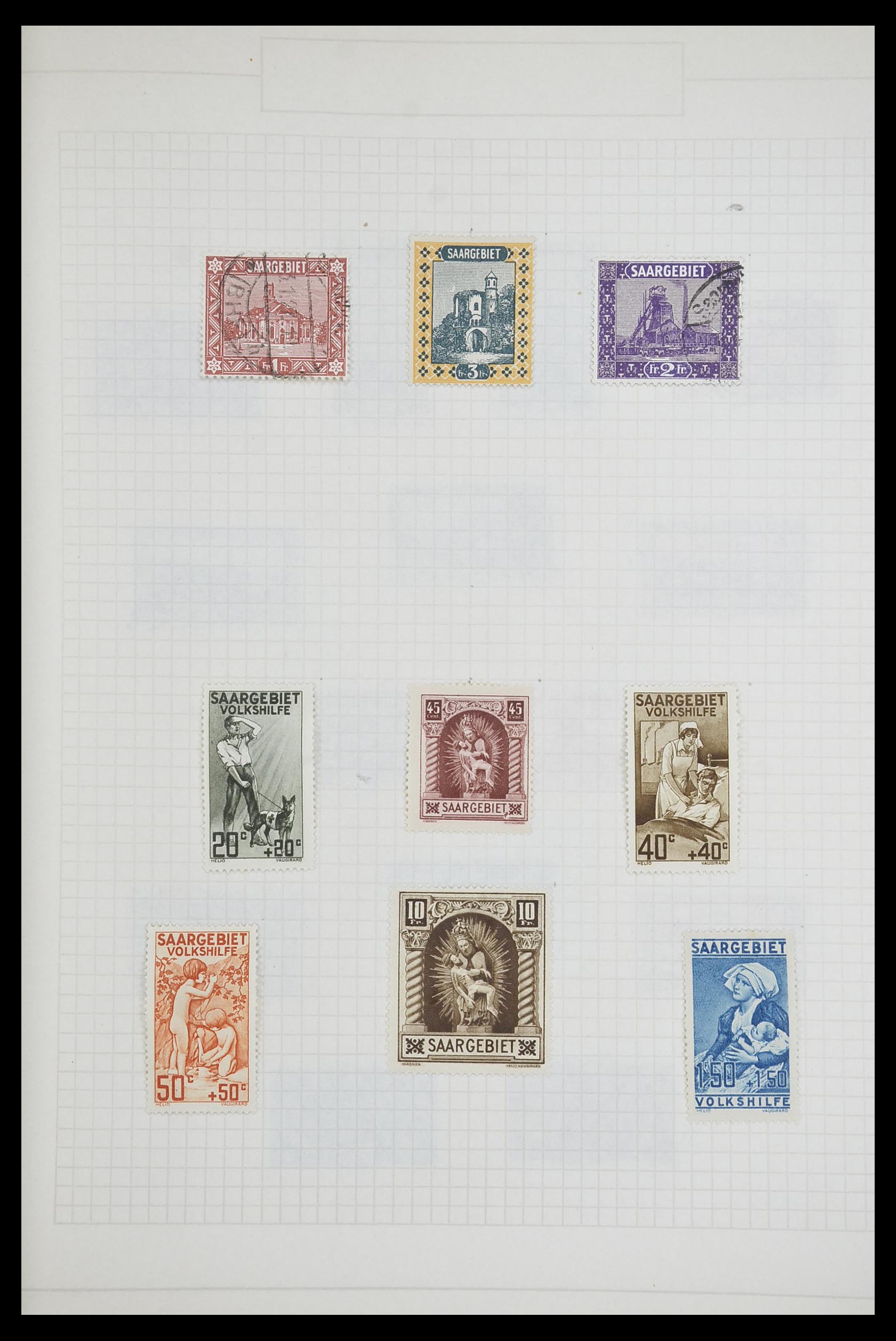 33716 008 - Postzegelverzameling 33716 Saar 1920-1959.