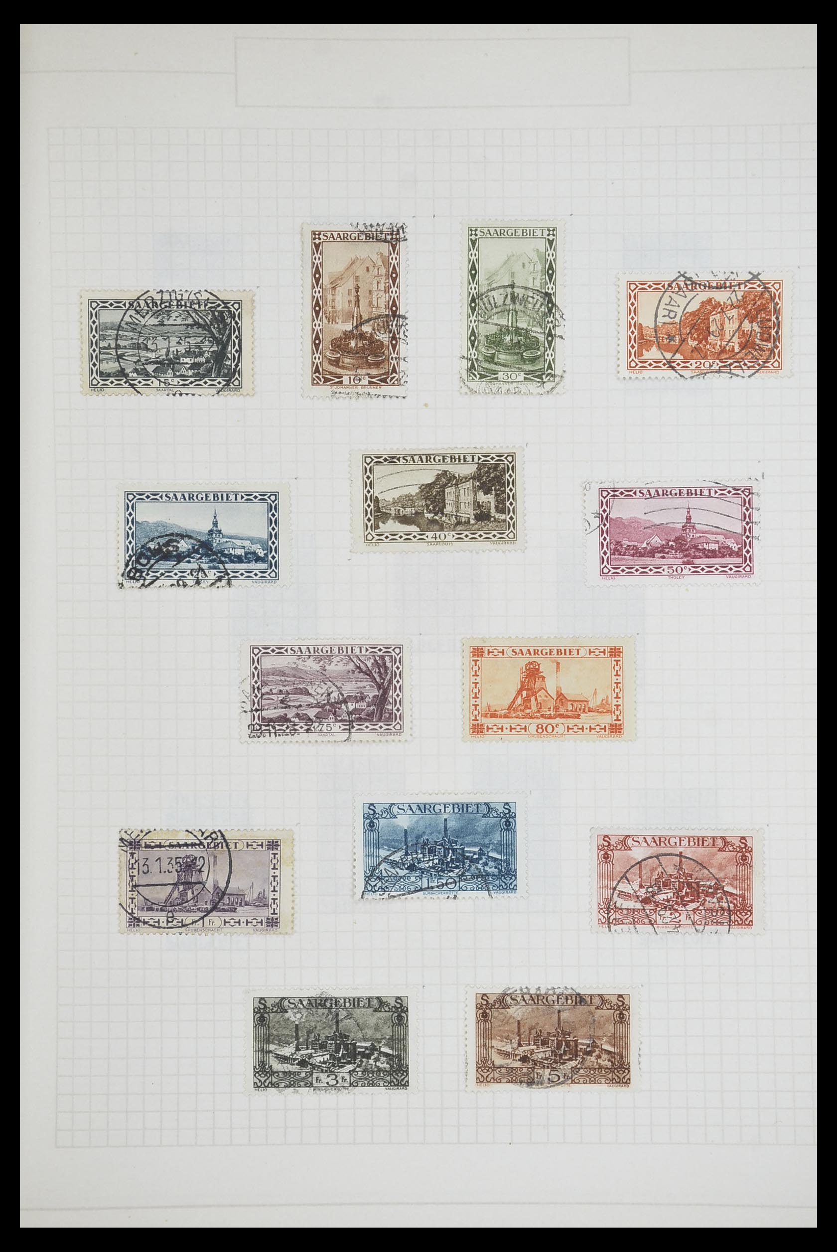 33716 009 - Postzegelverzameling 33716 Saar 1920-1959.