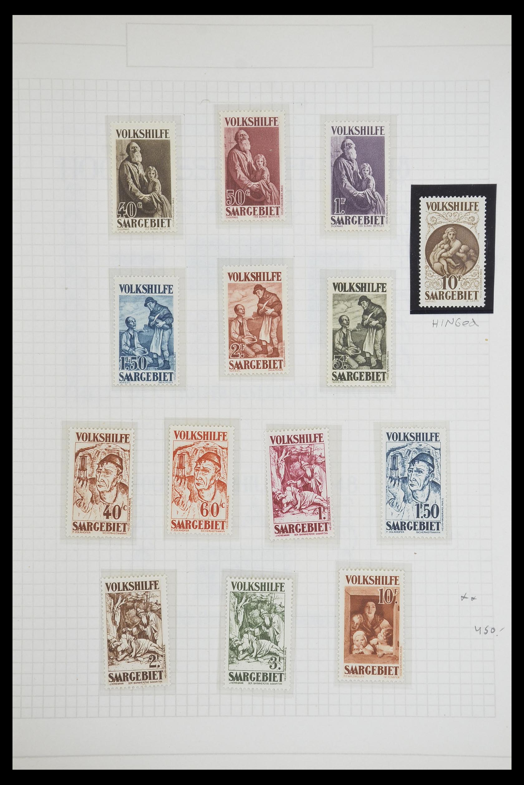 33716 011 - Postzegelverzameling 33716 Saar 1920-1959.