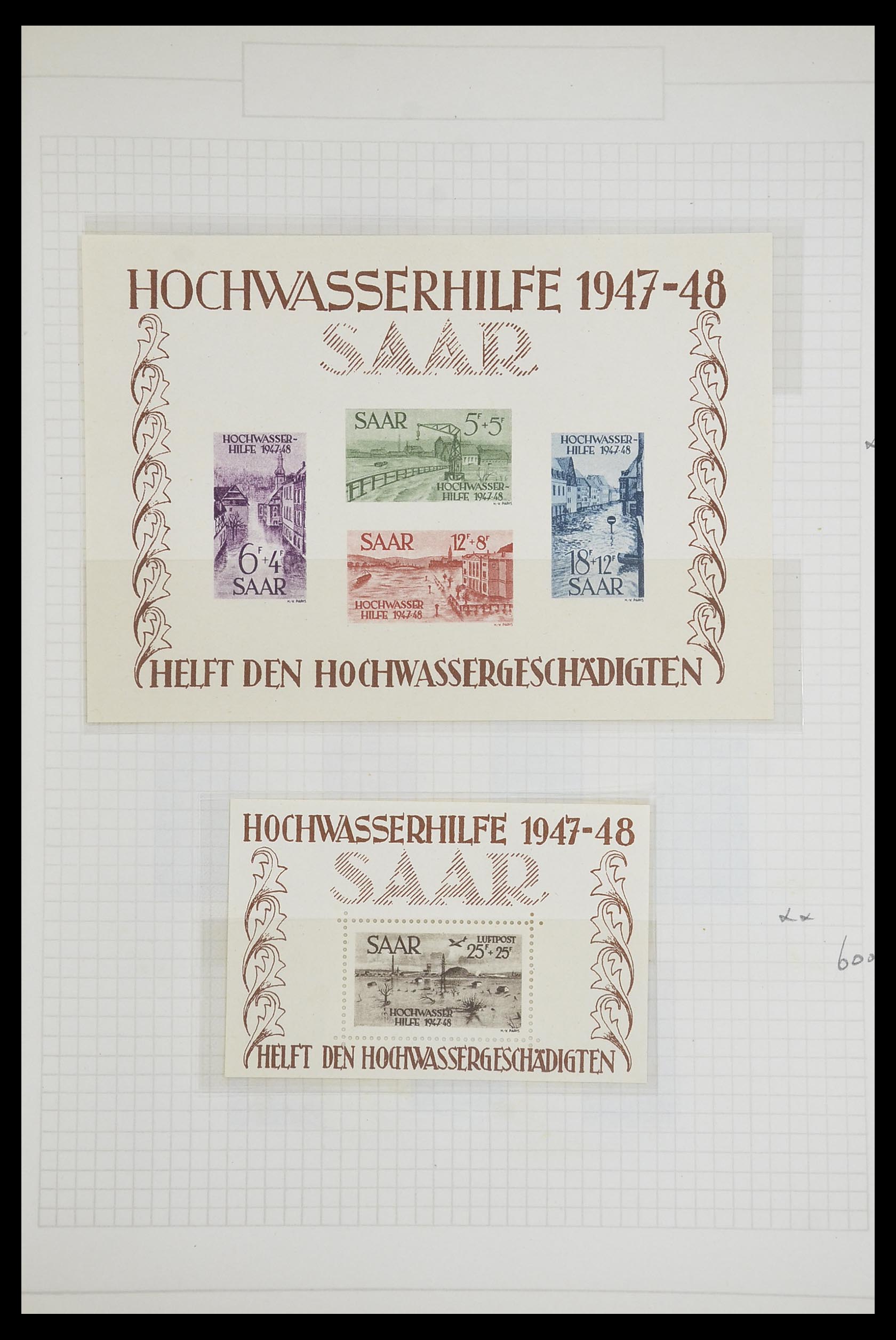 33716 012 - Postzegelverzameling 33716 Saar 1920-1959.