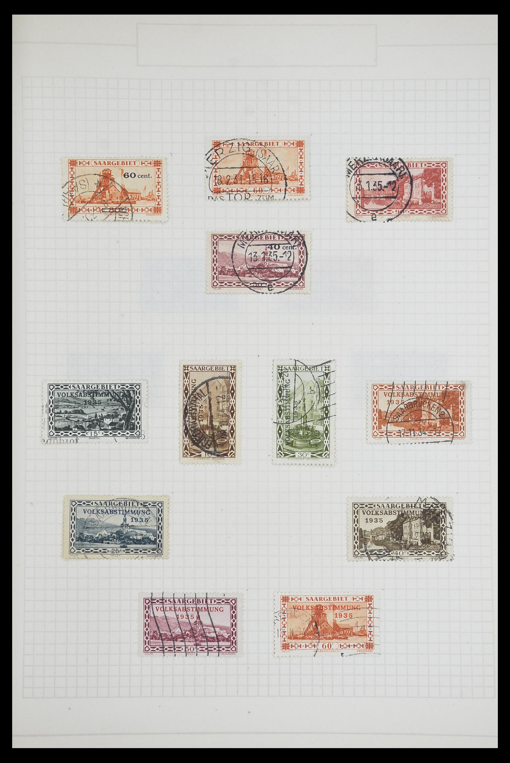 33716 014 - Postzegelverzameling 33716 Saar 1920-1959.