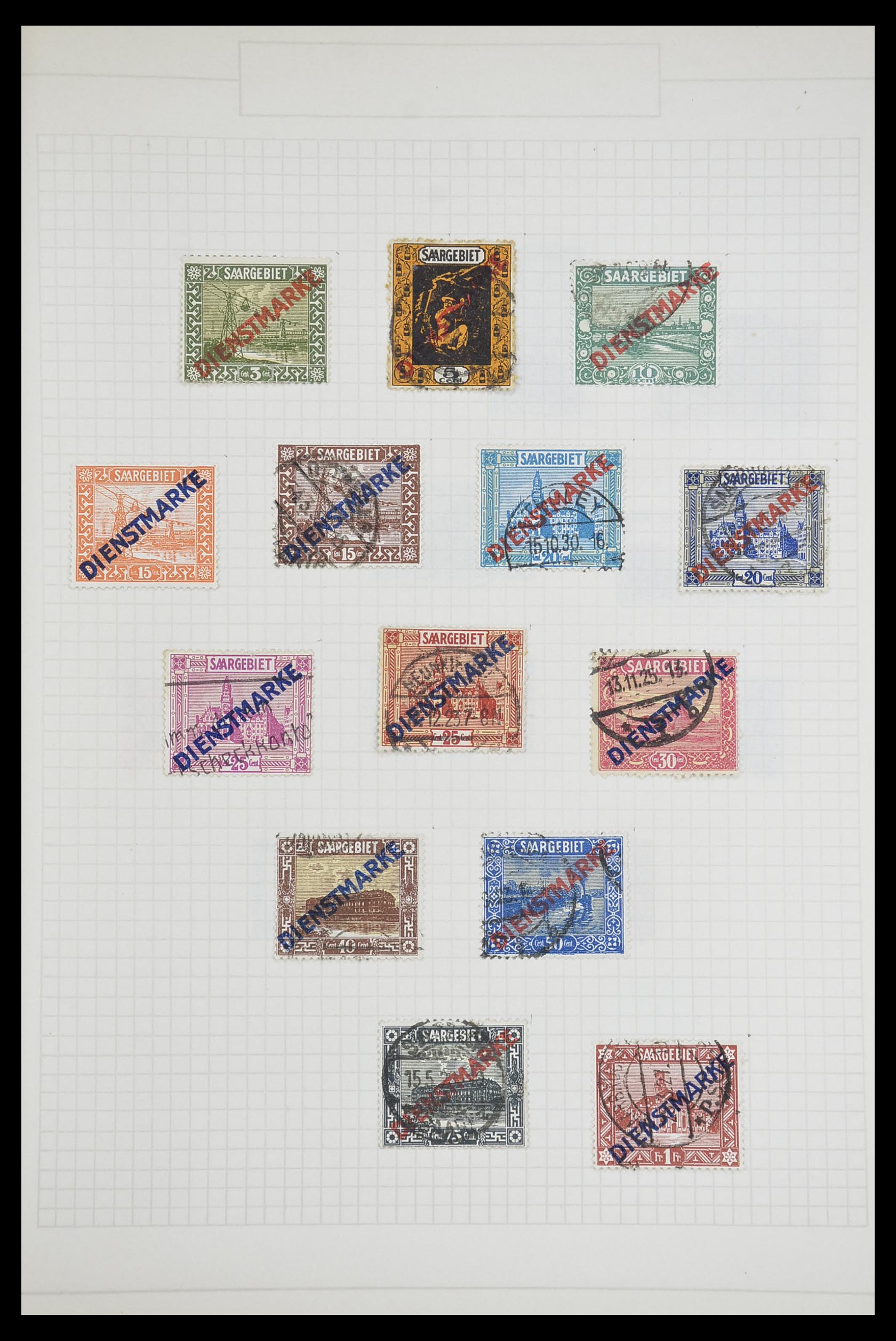 33716 017 - Postzegelverzameling 33716 Saar 1920-1959.