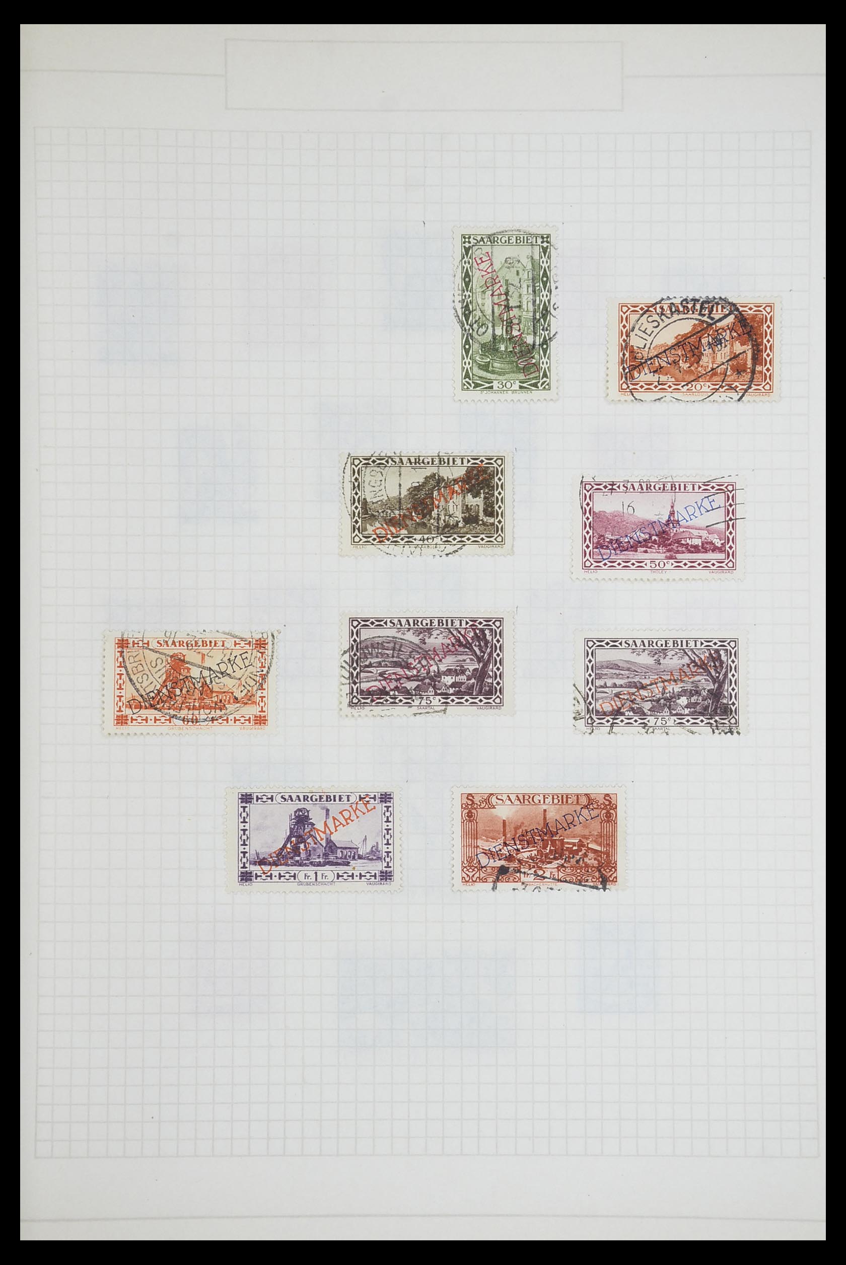 33716 018 - Postzegelverzameling 33716 Saar 1920-1959.