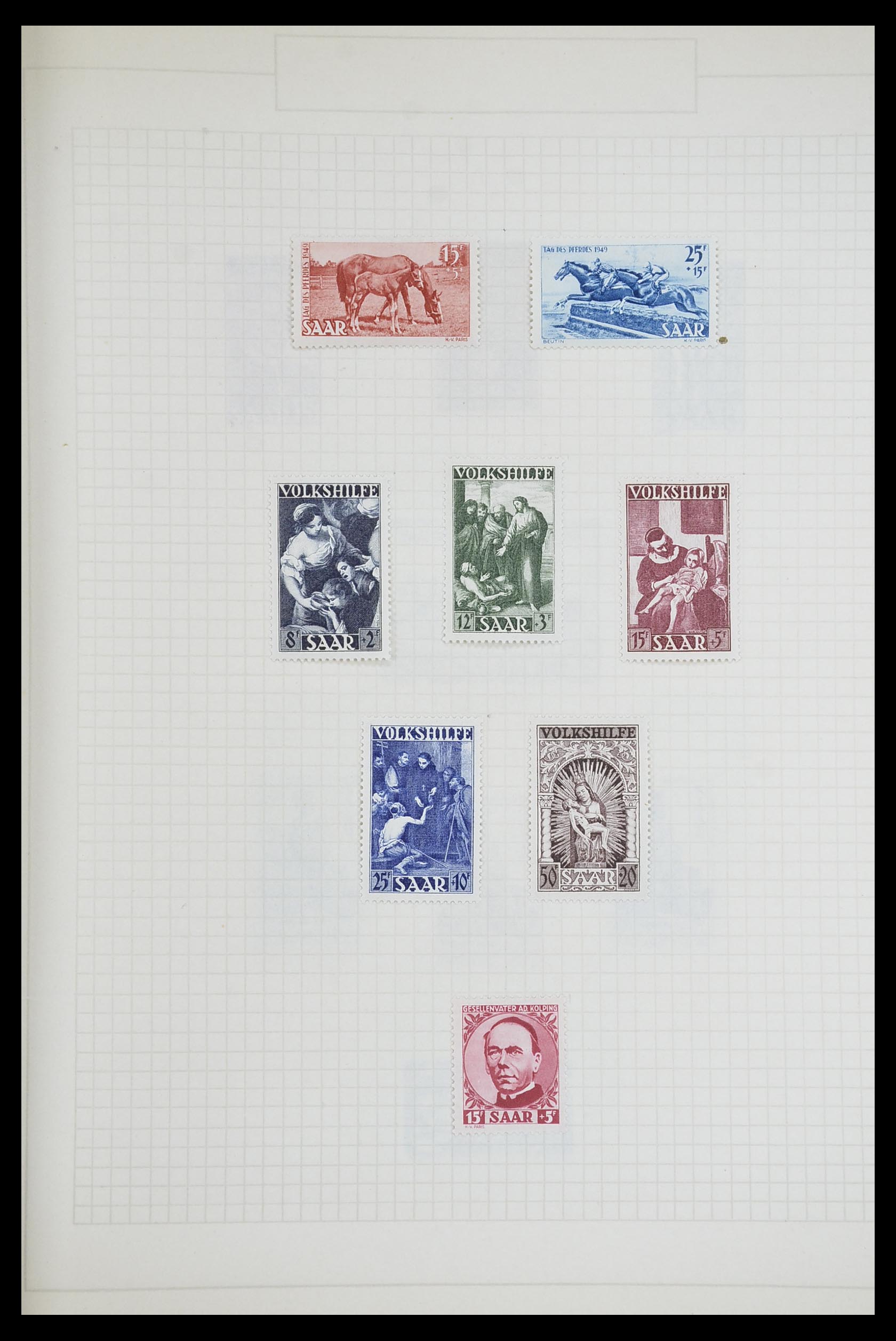 33716 023 - Postzegelverzameling 33716 Saar 1920-1959.