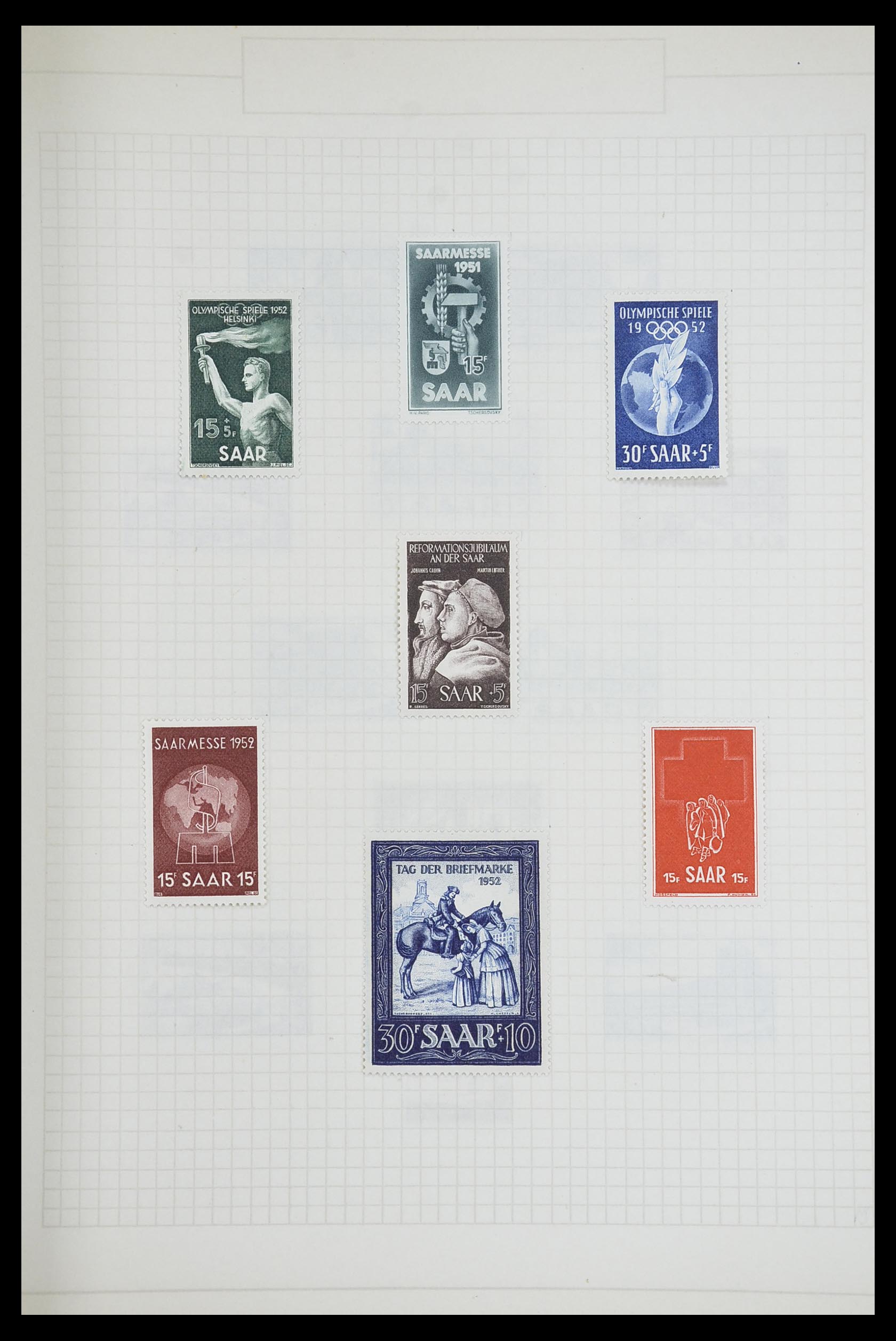 33716 027 - Postzegelverzameling 33716 Saar 1920-1959.