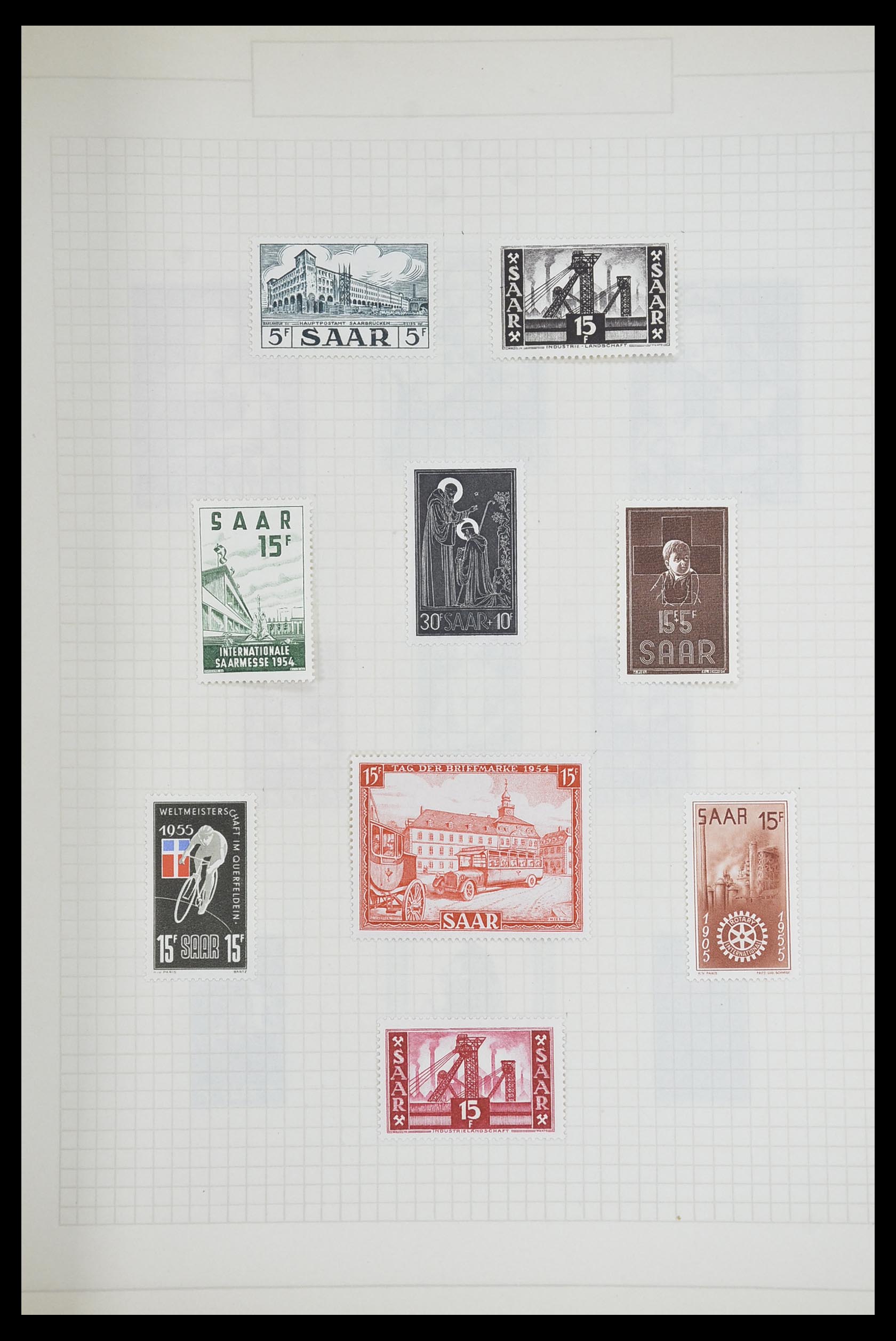 33716 030 - Postzegelverzameling 33716 Saar 1920-1959.