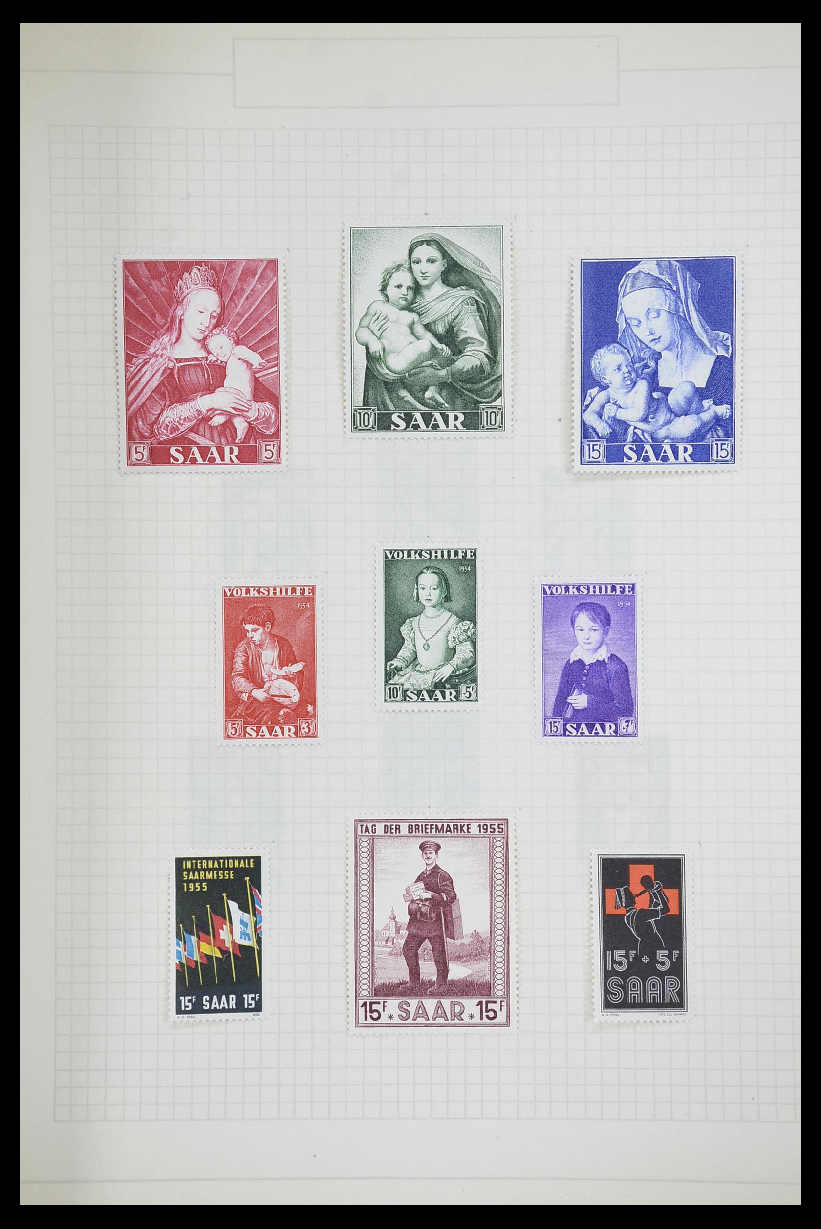 33716 031 - Postzegelverzameling 33716 Saar 1920-1959.