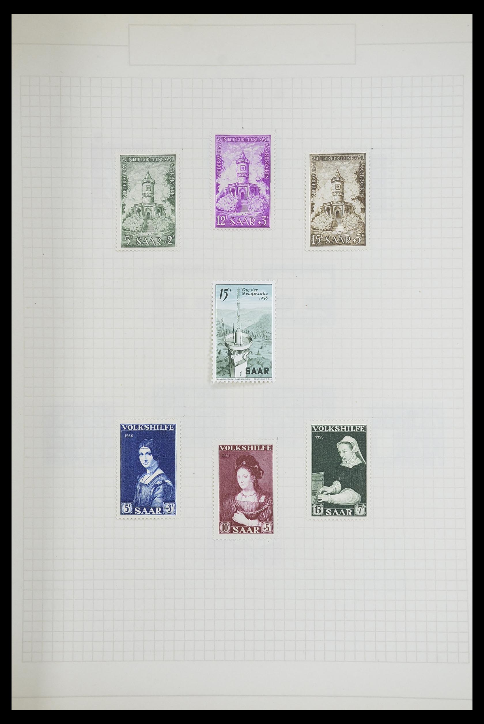 33716 033 - Postzegelverzameling 33716 Saar 1920-1959.